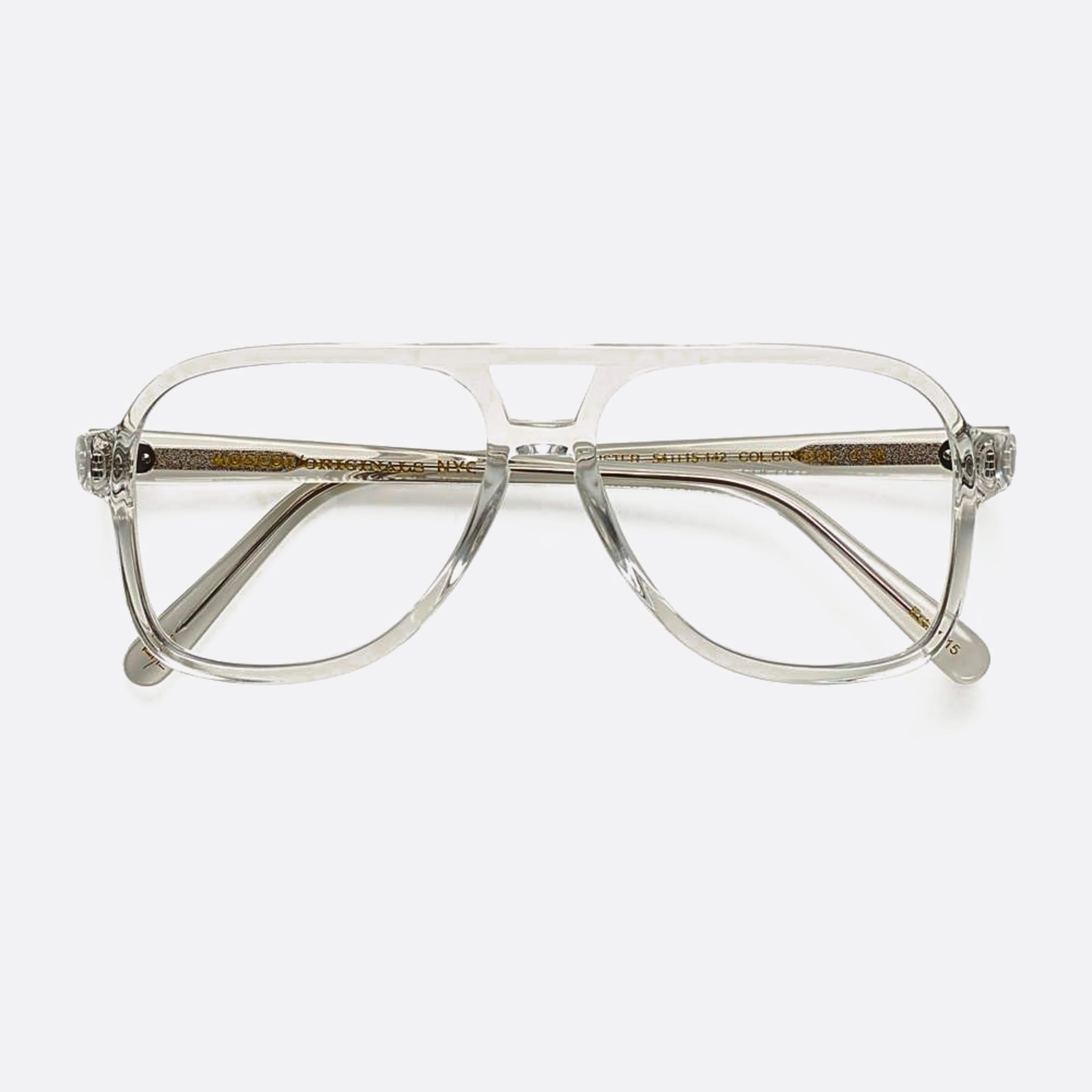 Moscot 54mm Sheister Cry Transparent Pilot Men Eyeglasses - Main View