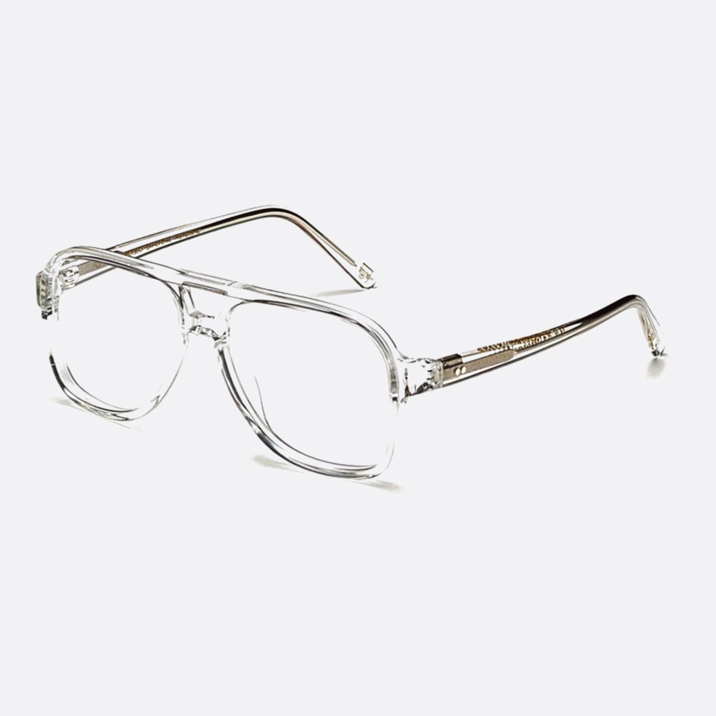 Moscot 54mm Sheister Cry Transparent Pilot Men Eyeglasses - Side View