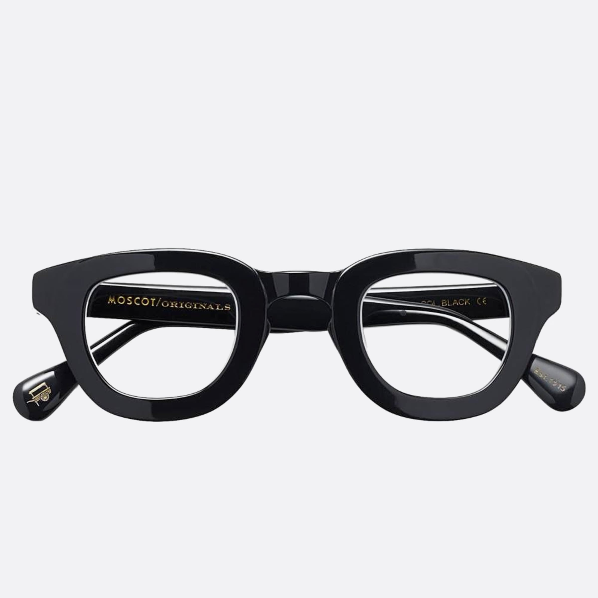 Moscot 47mm Telena Black Geometric Unisex Eyeglasses - Main View