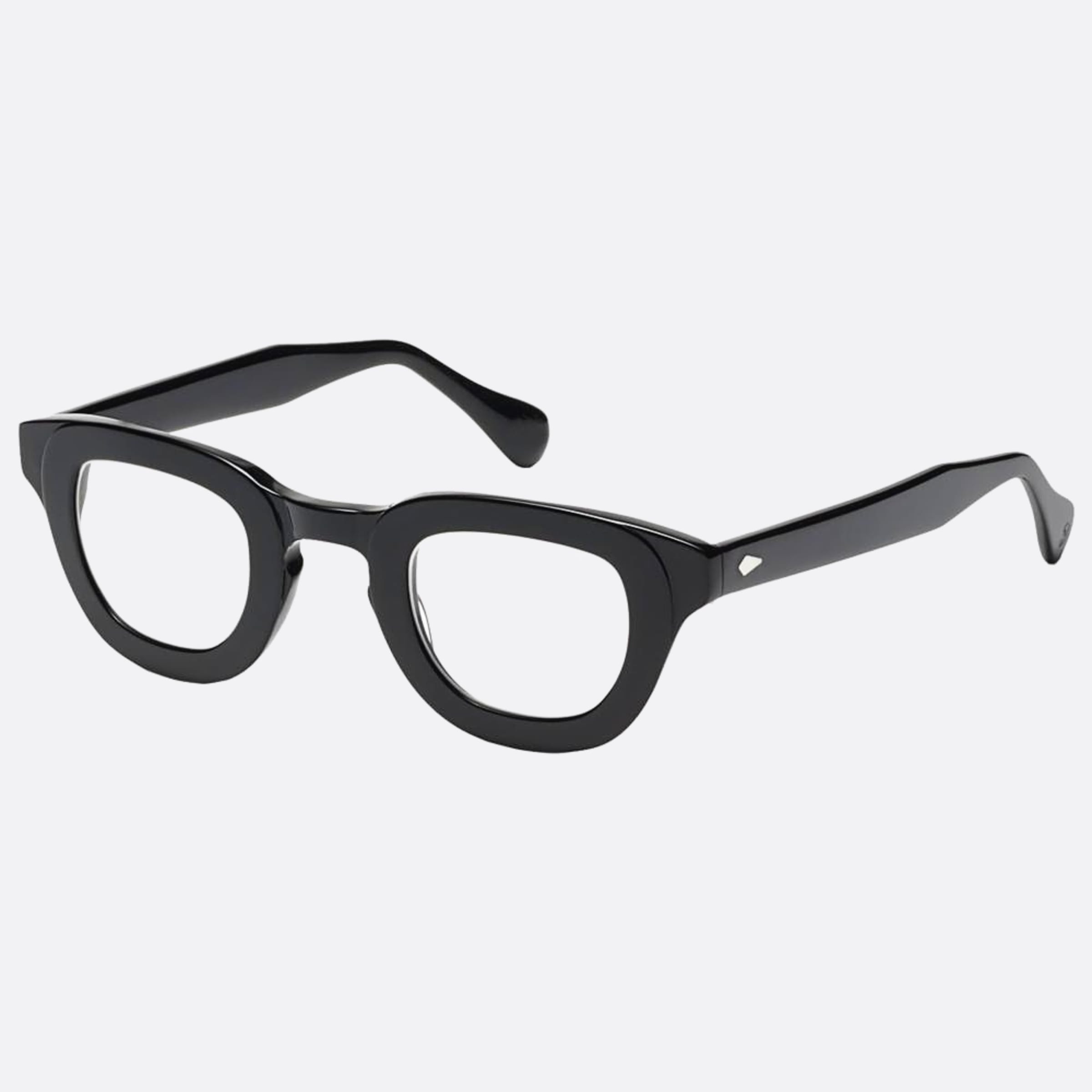 Moscot 47mm Telena Black Geometric Unisex Eyeglasses - Side View