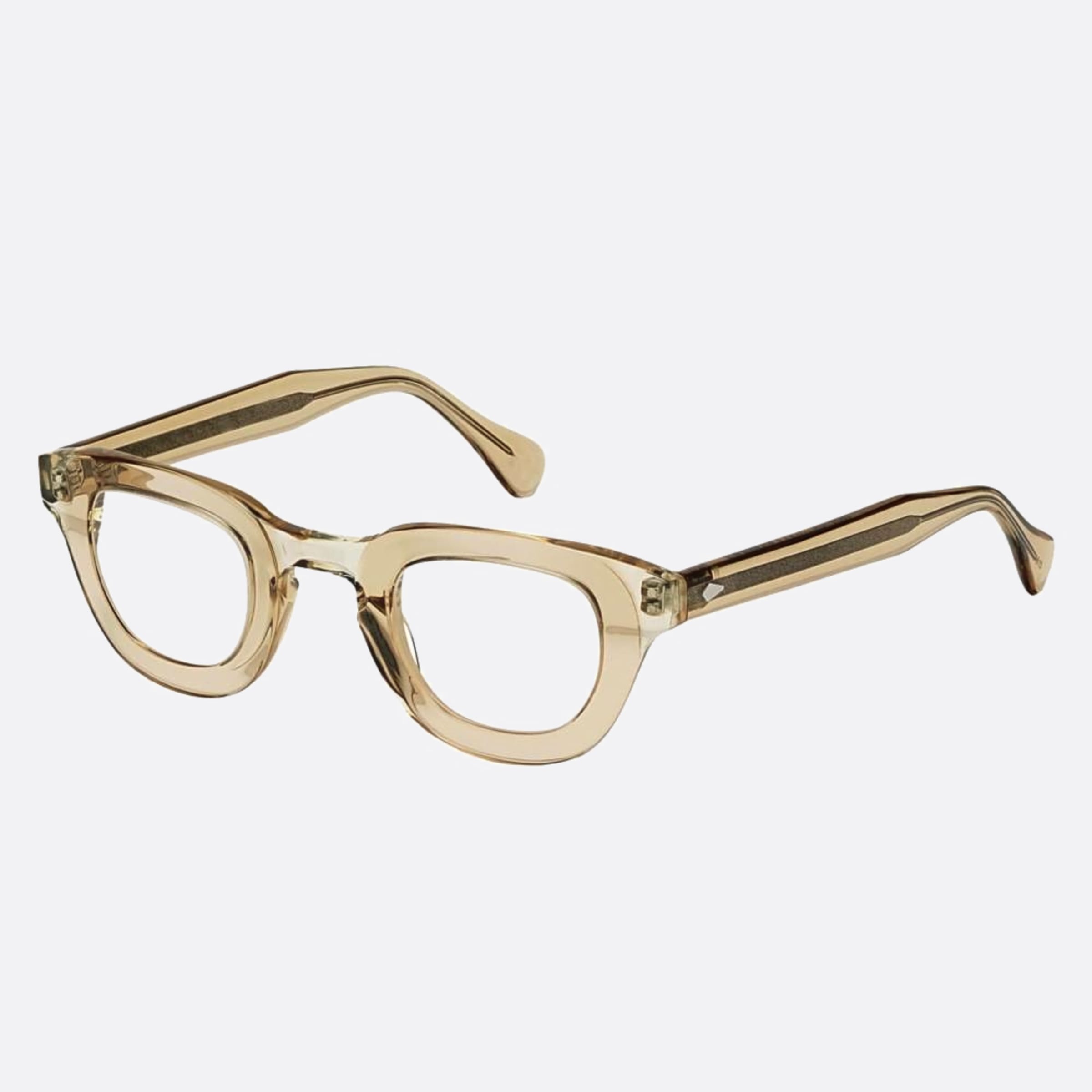 Moscot 47mm Telena Cmfl Yellow Geometric Unisex Eyeglasses - Side View