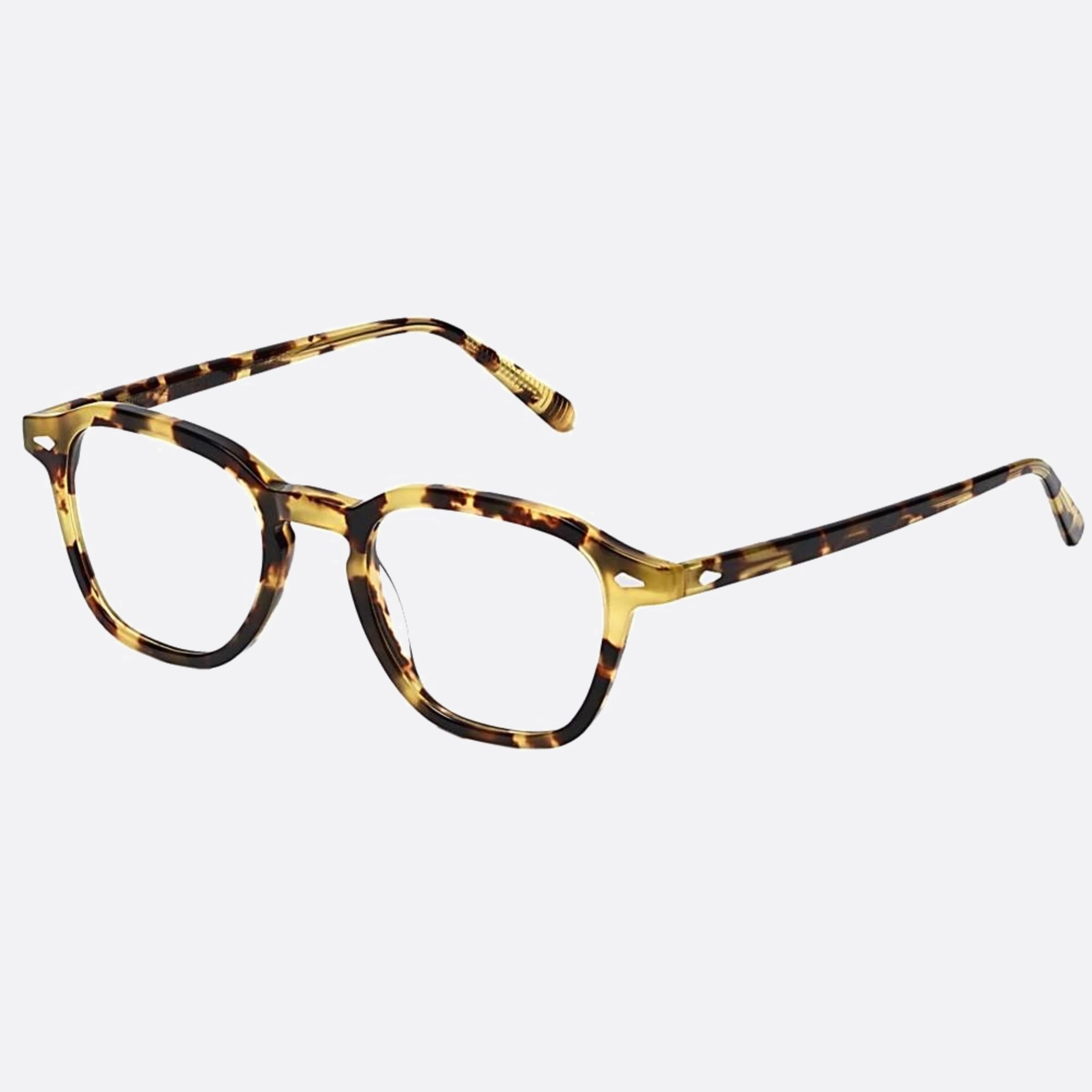 Moscot 47mm Vantz Hrtrt Havana Geometric Unisex Eyeglasses - Side View