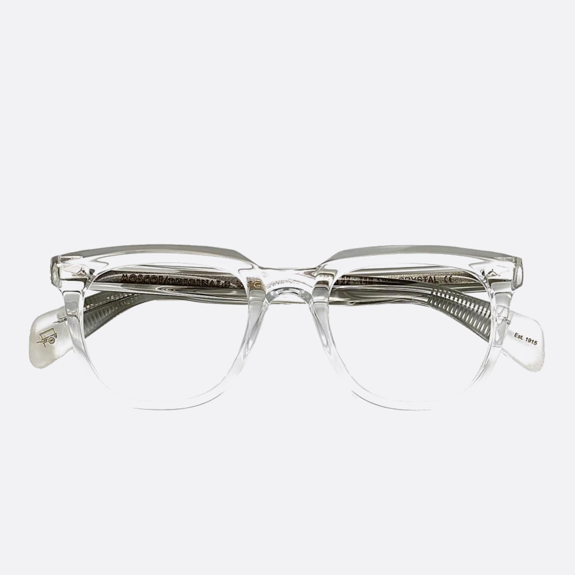 Moscot 52mm Yontif Transparent Geometric Unisex Eyeglasses - Main View