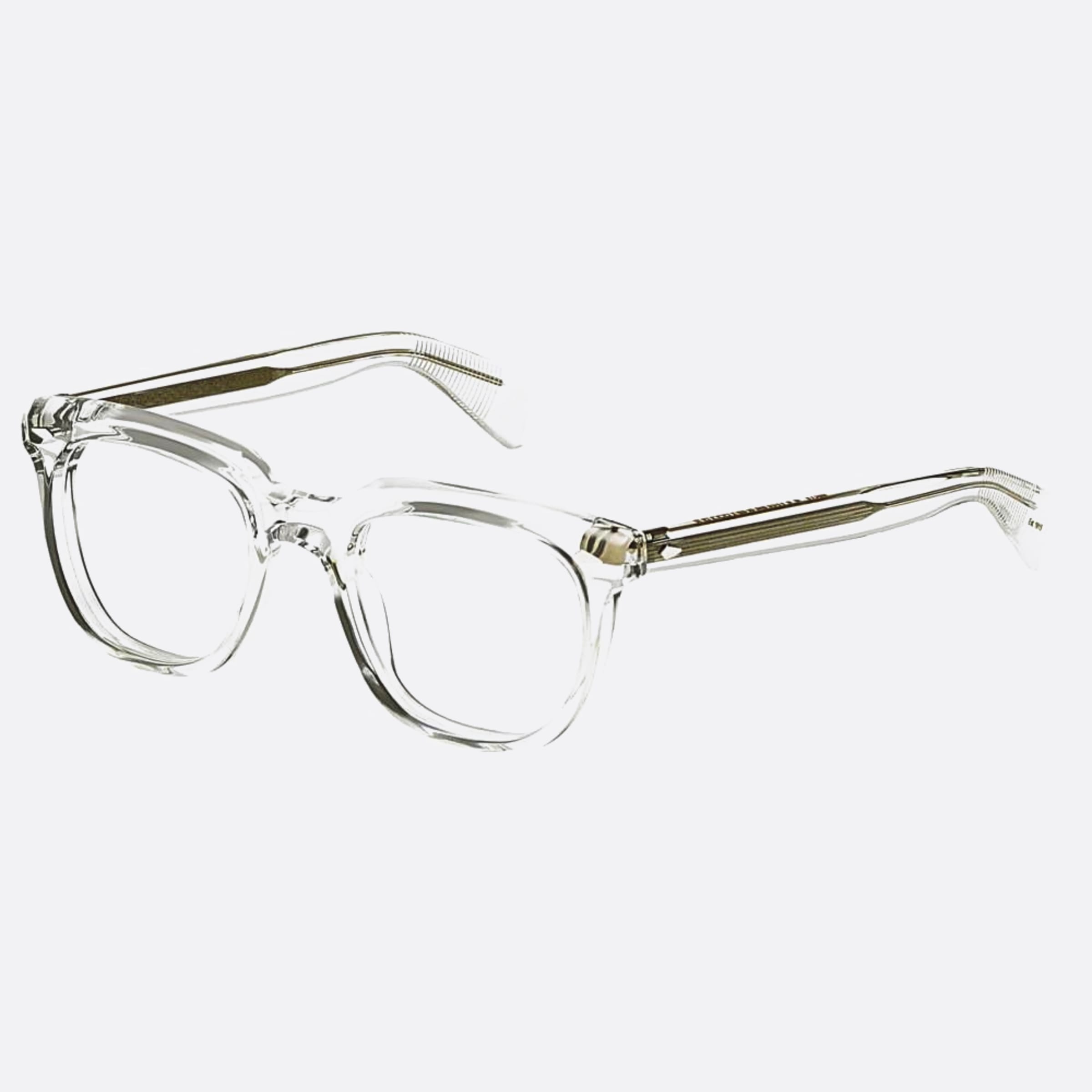 Moscot 52mm Yontif Transparent Geometric Unisex Eyeglasses - Side View