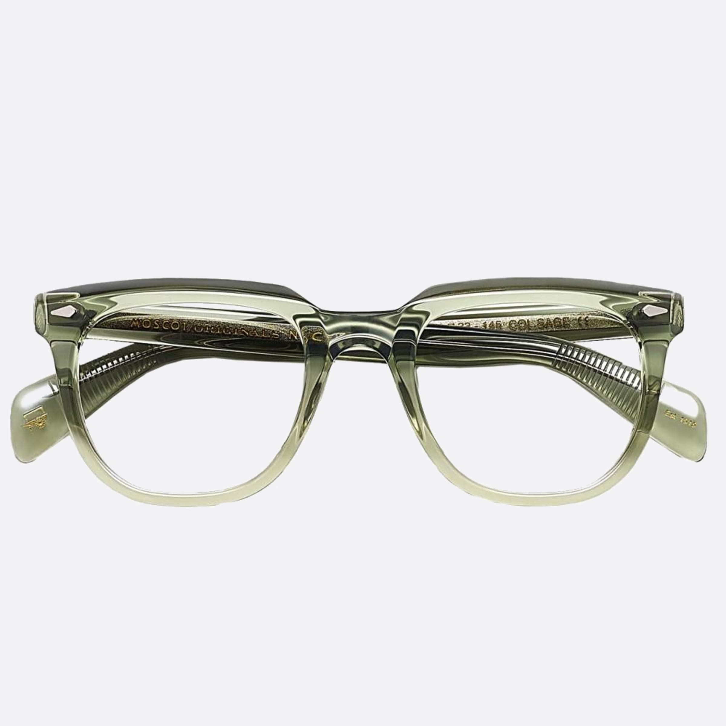 Moscot 52mm Yontif Green Geometric Unisex Eyeglasses - Main View