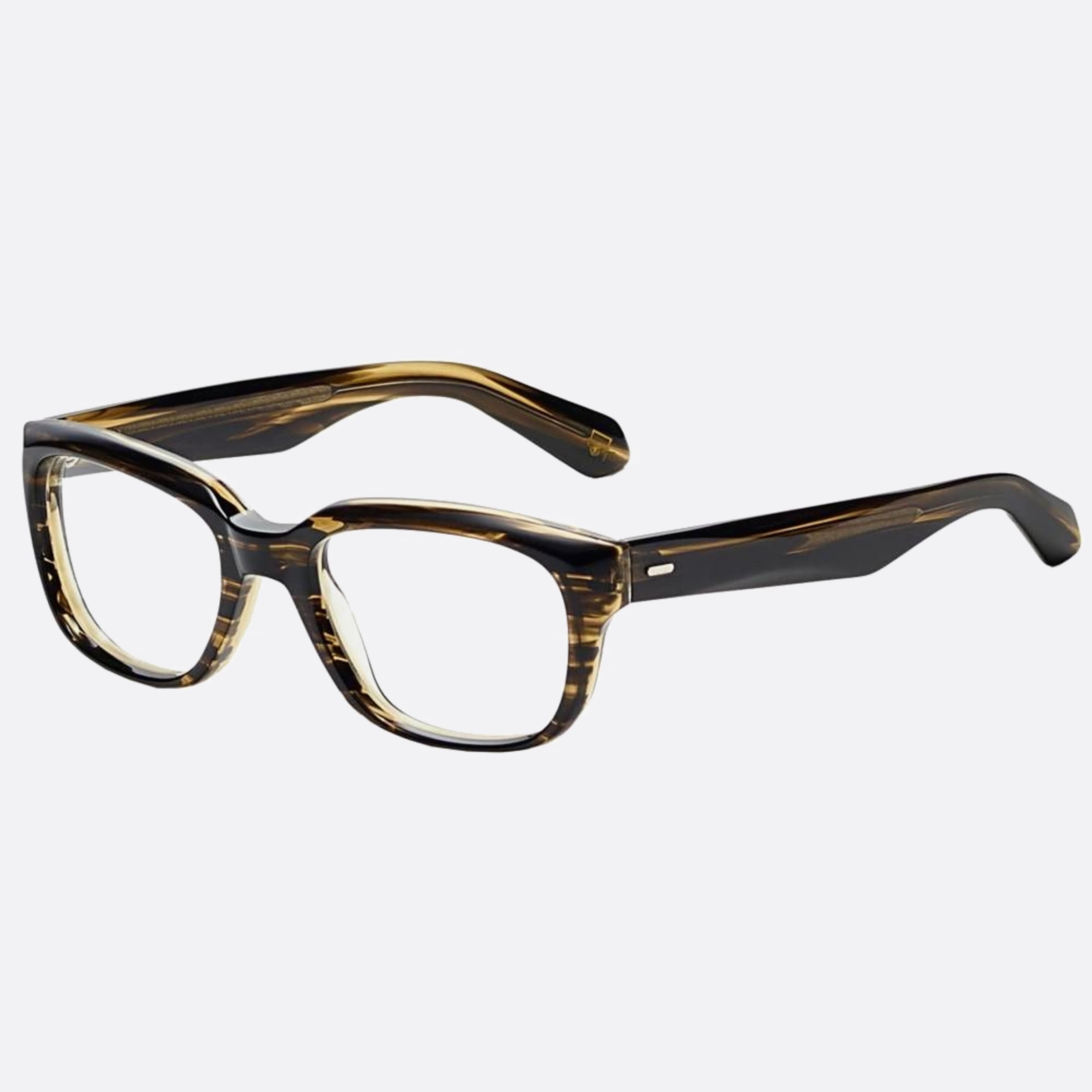 Moscot 51mm Zindik Bwbm Brown Geometric Unisex Eyeglasses - Side View