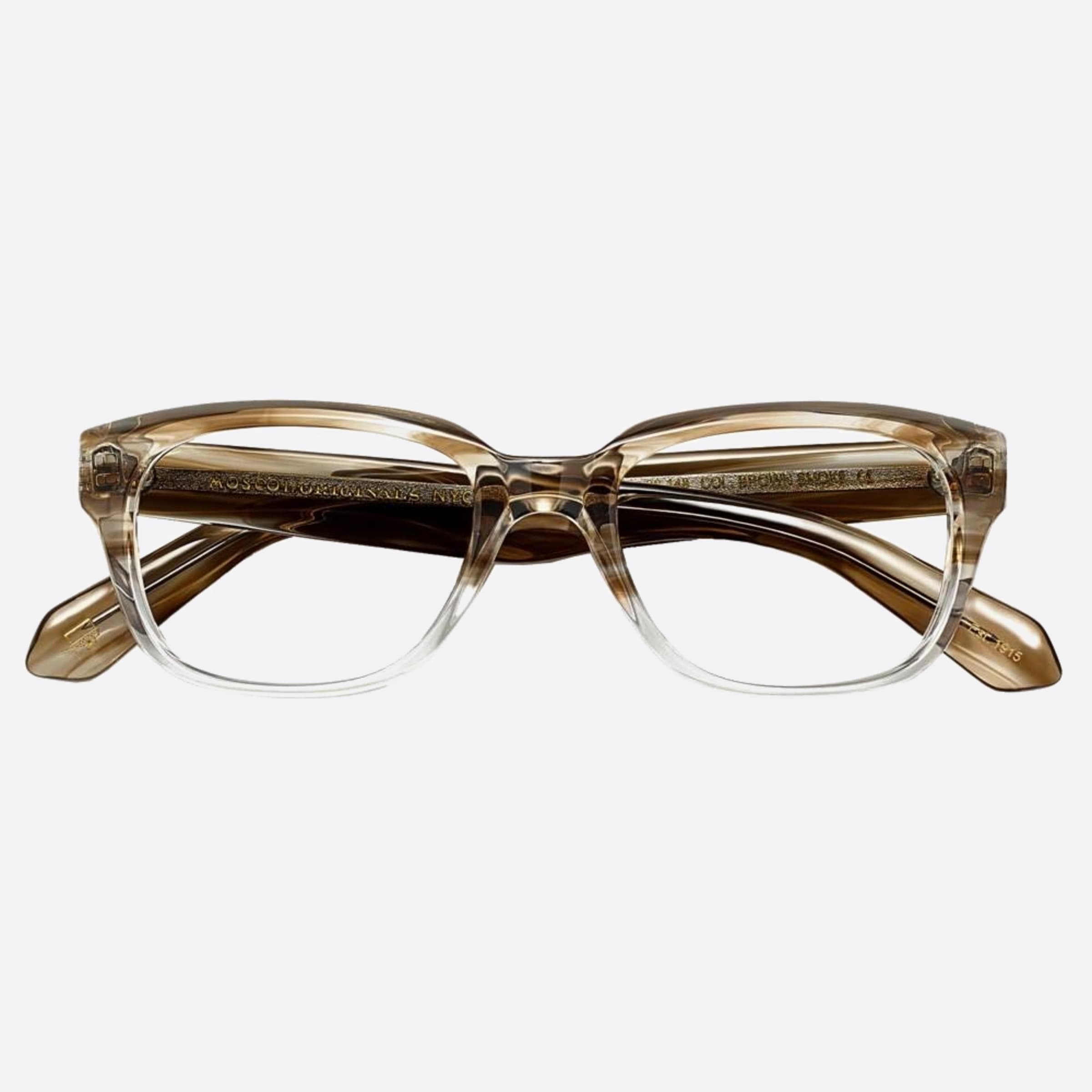 Moscot 51mm Zindik Bwsm Brown Geometric Unisex Eyeglasses - Main View