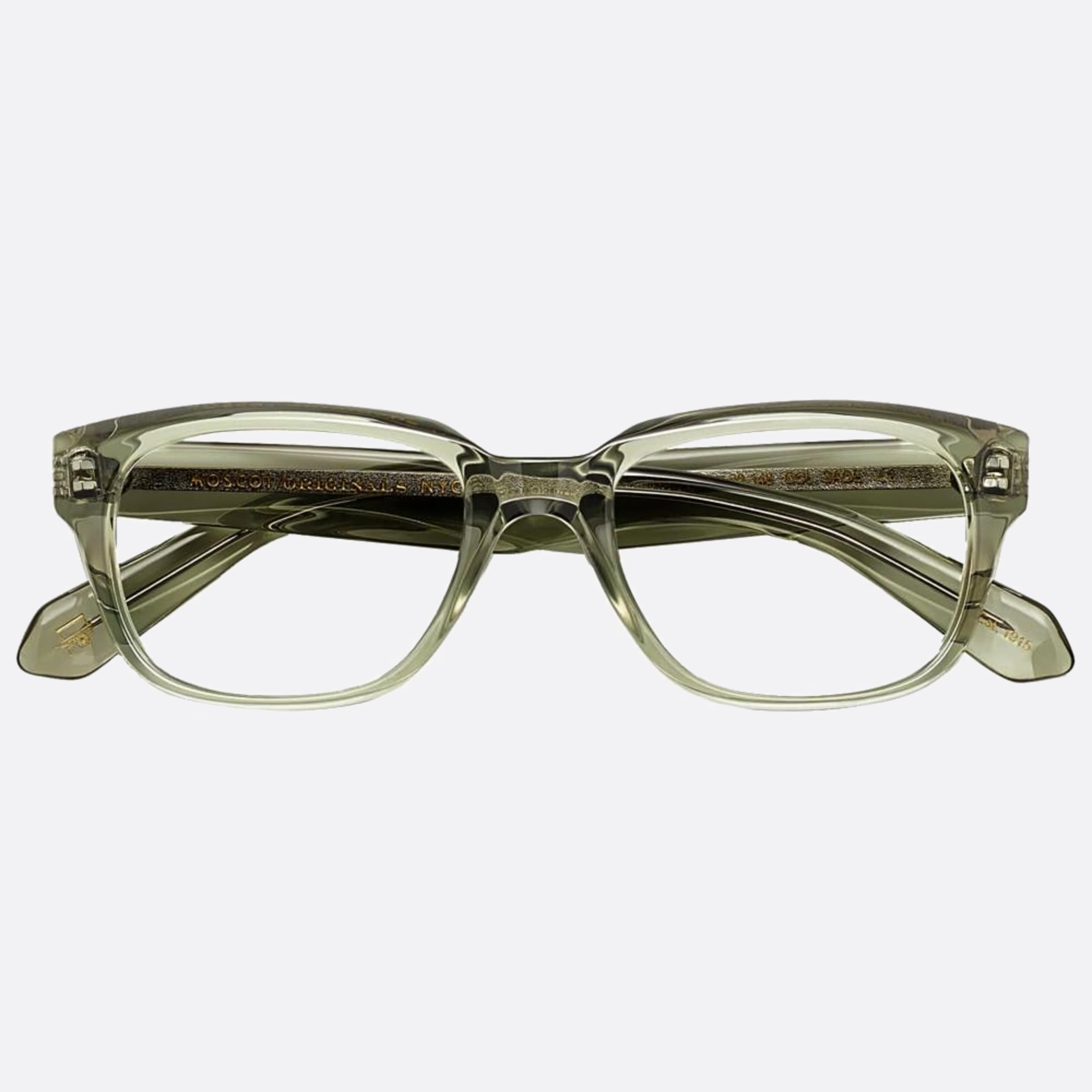 Moscot 54mm Zindik Green Geometric Unisex Eyeglasses - Main View