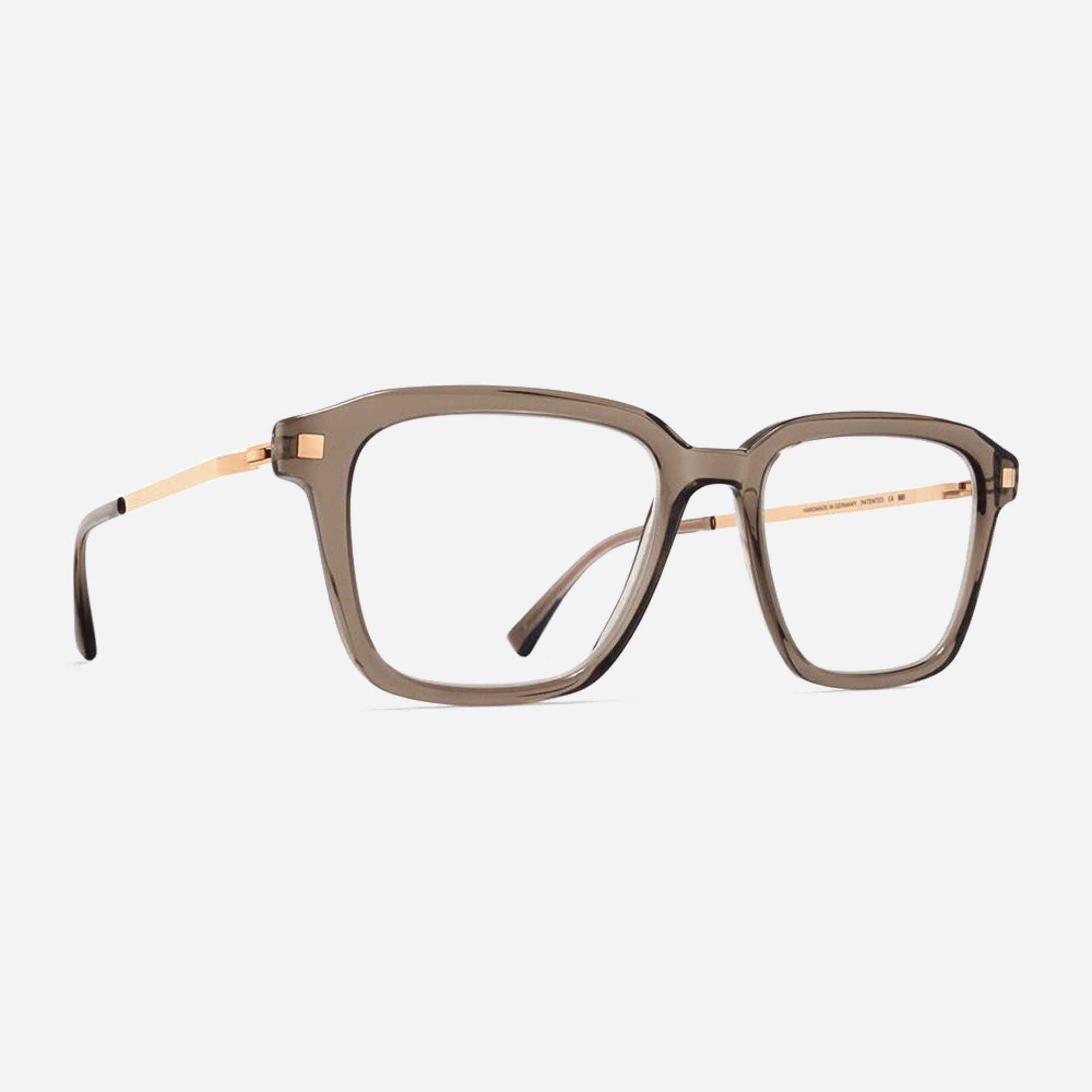 Mykita 51mm Ahti Brown Squared Unisex Eyeglasses - Side View