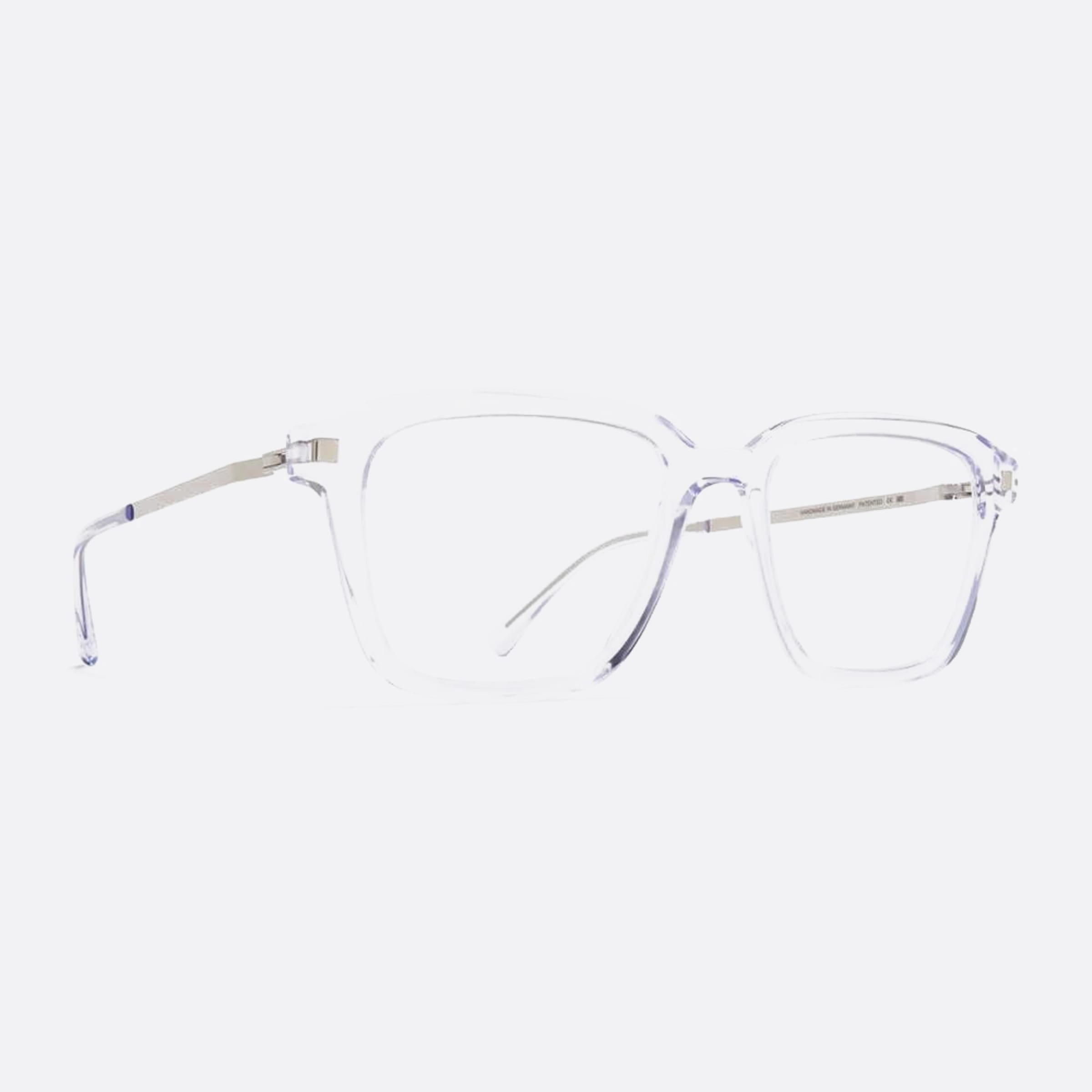 Mykita 51mm Ahti Transparent Squared Unisex Eyeglasses - Side View