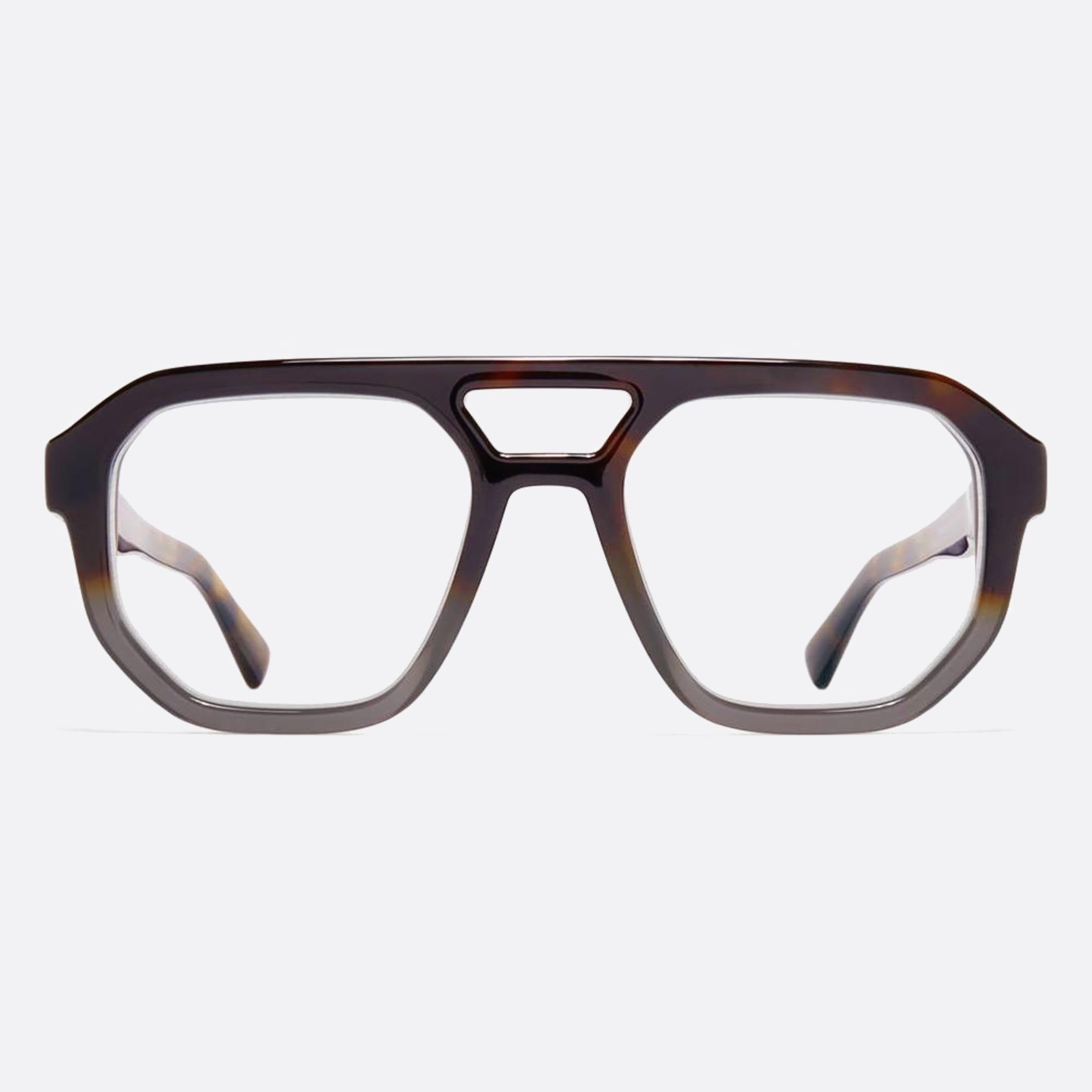 Mykita 53mm Amare Brown Geometric Unisex Eyeglasses - Main View