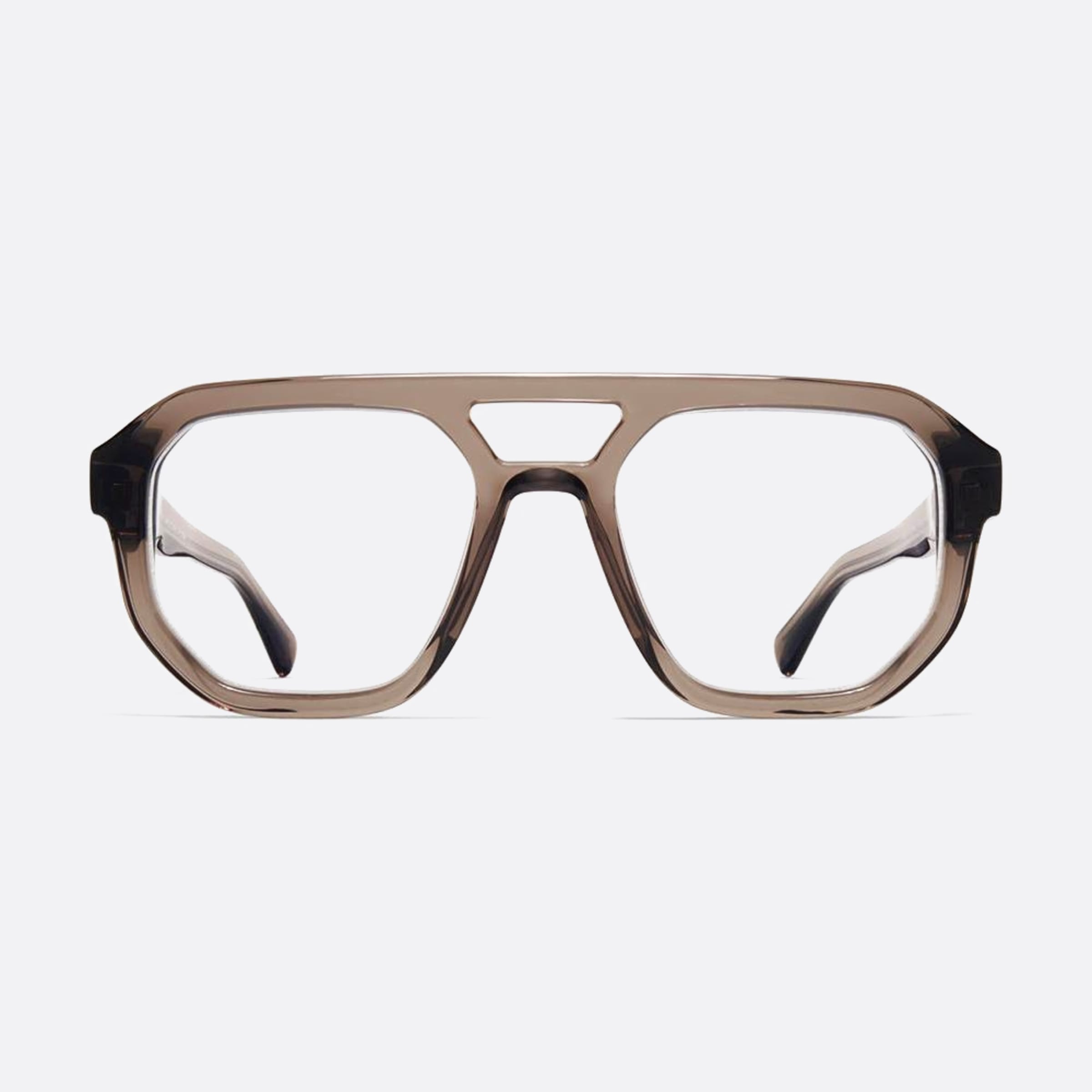 Mykita 53mm Amare Brown Geometric Unisex Eyeglasses - Main View
