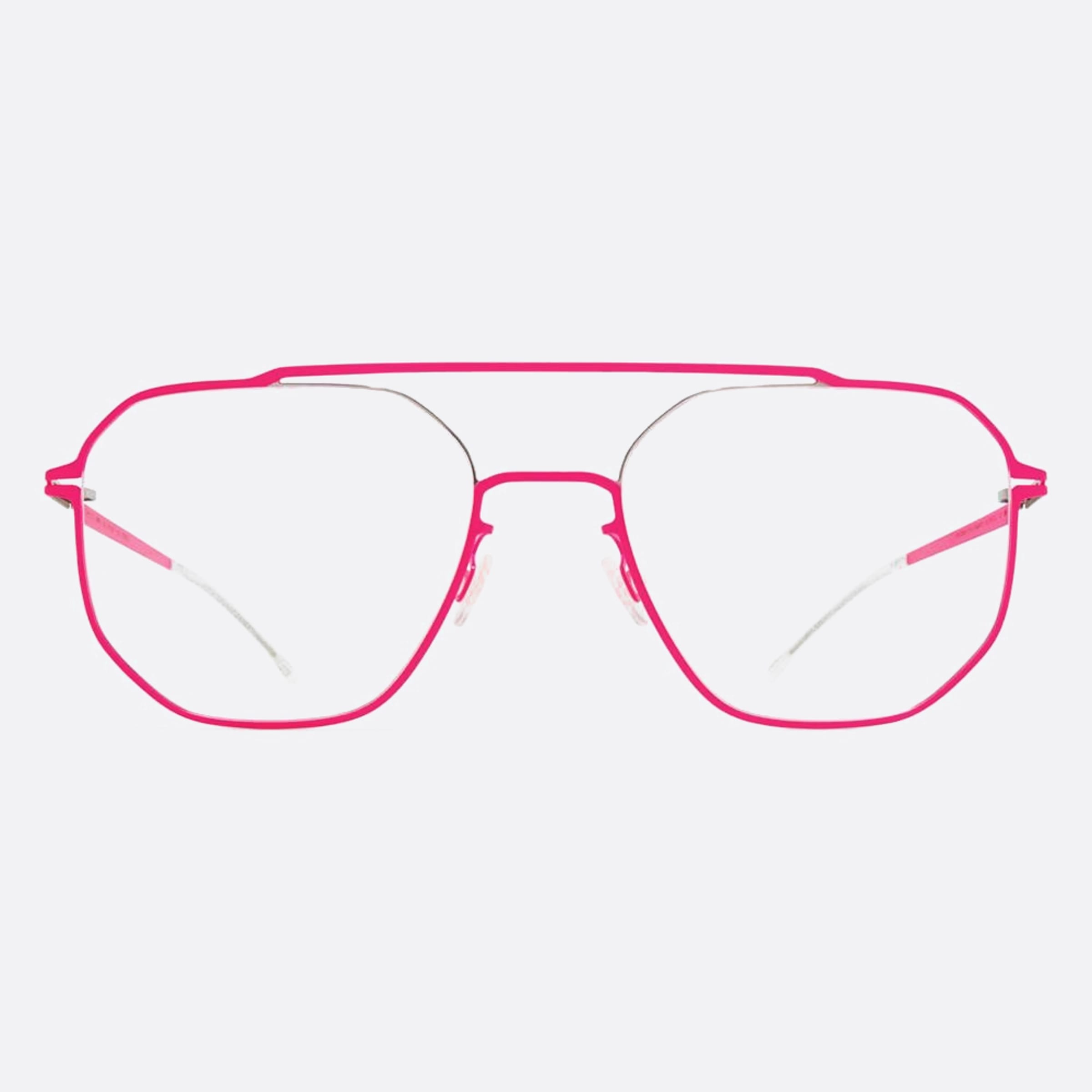 Mykita 53mm Arvo Pink Geometric Unisex Eyeglasses - Main View