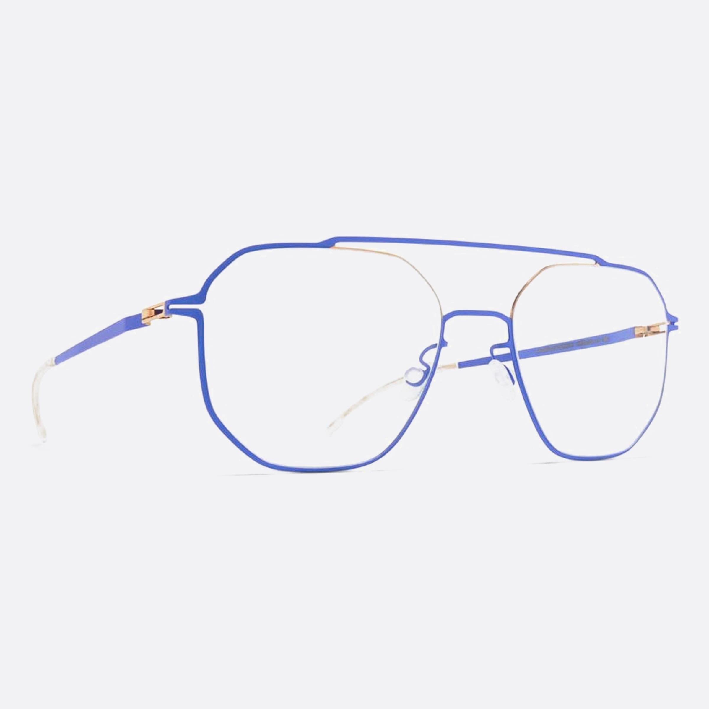 Mykita 53mm Arvo Violet Geometric Unisex Eyeglasses - Side View