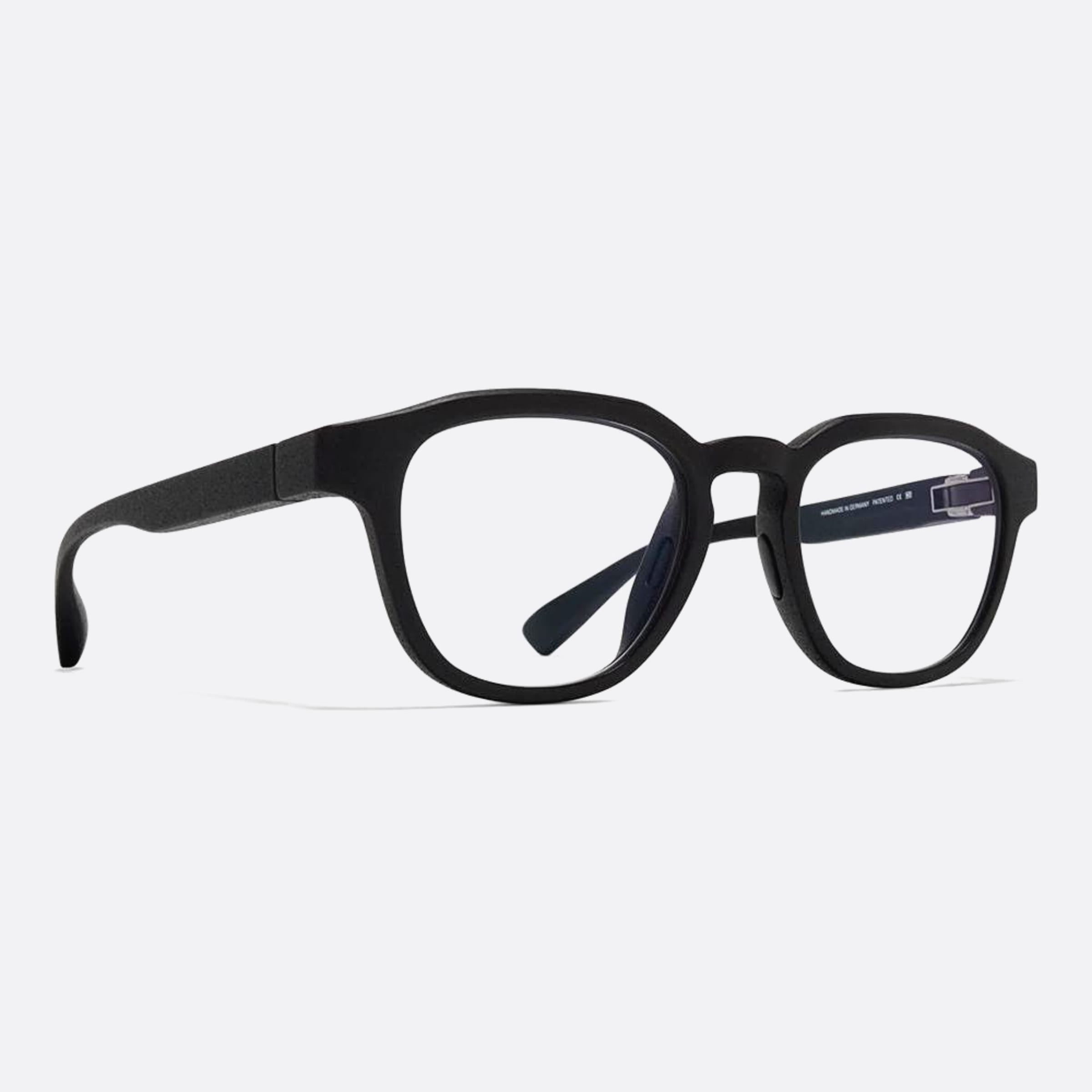 Mykita 49mm Bellis Black Pantos Unisex Eyeglasses - Side View