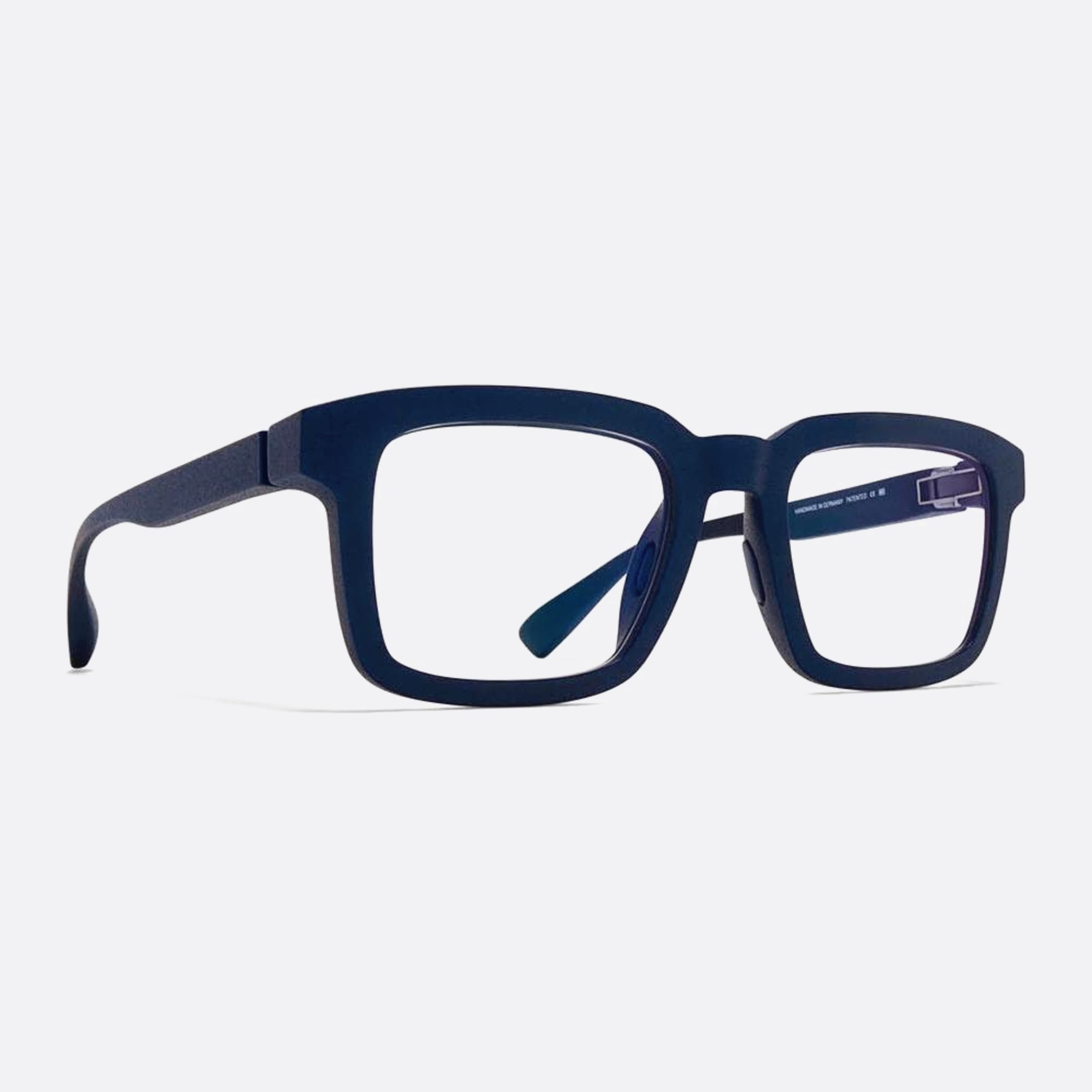 Mykita 51mm Canna Blue Geometric Unisex Eyeglasses - Side View