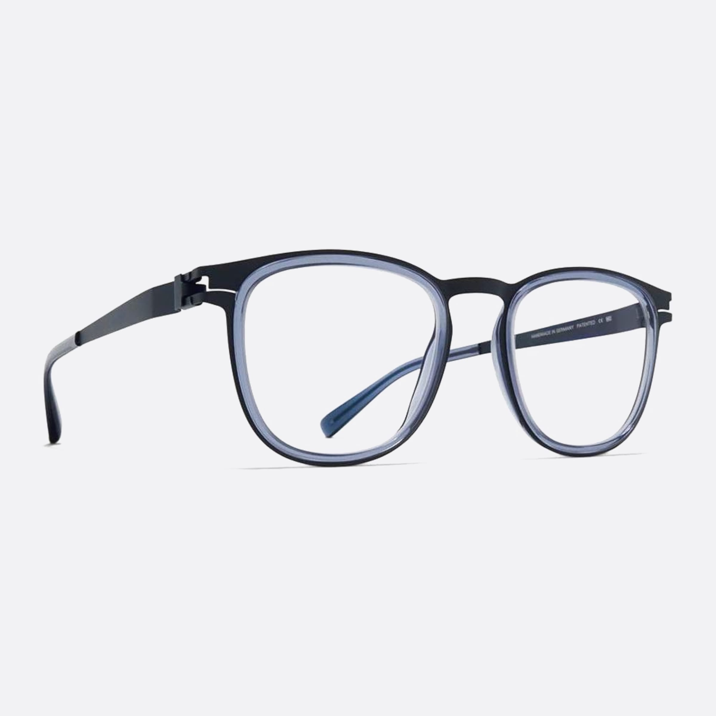 Mykita 47mm Cantara Blue Pantos Unisex Eyeglasses - Side View