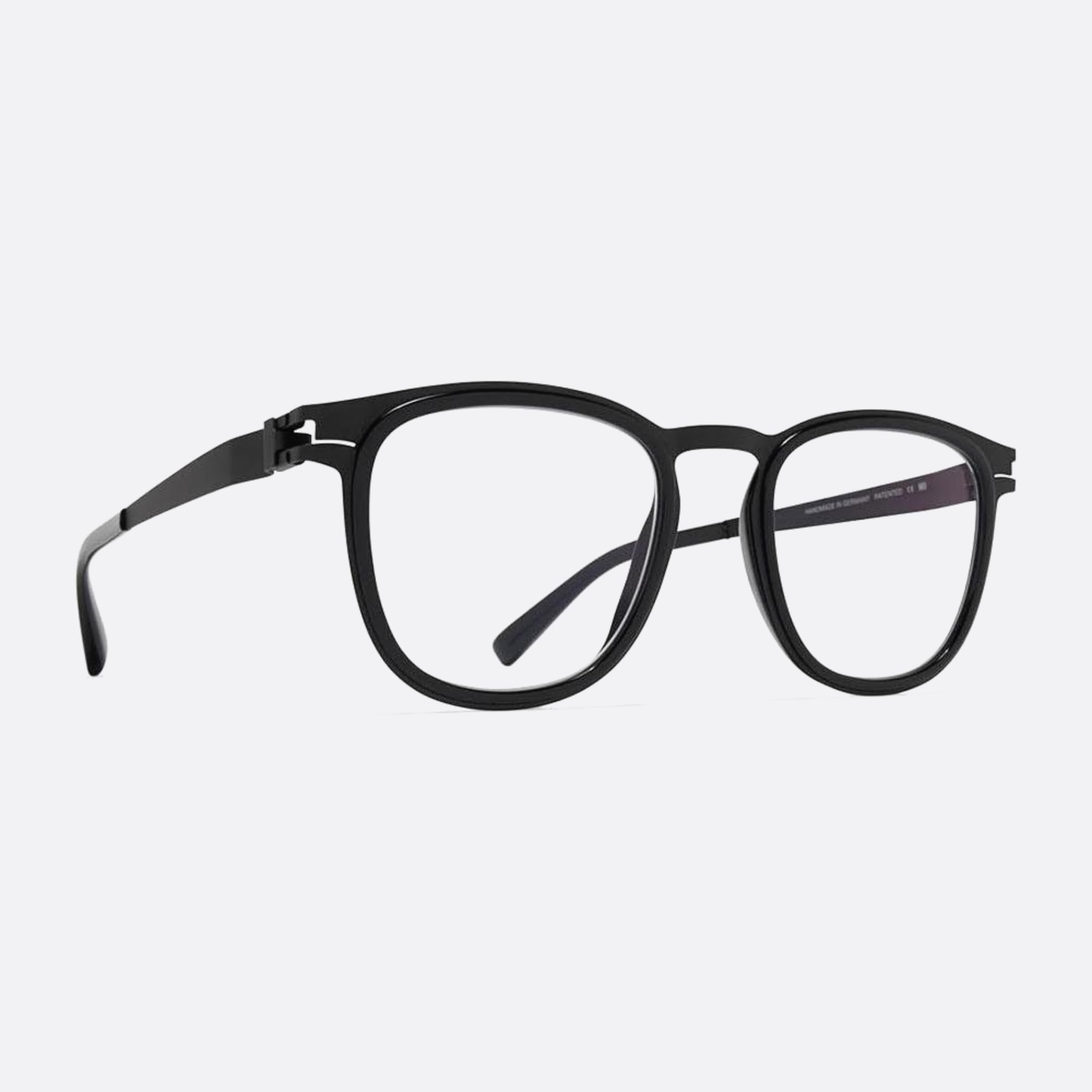 Mykita 47mm Cantara Black Pantos Unisex Eyeglasses - Side View