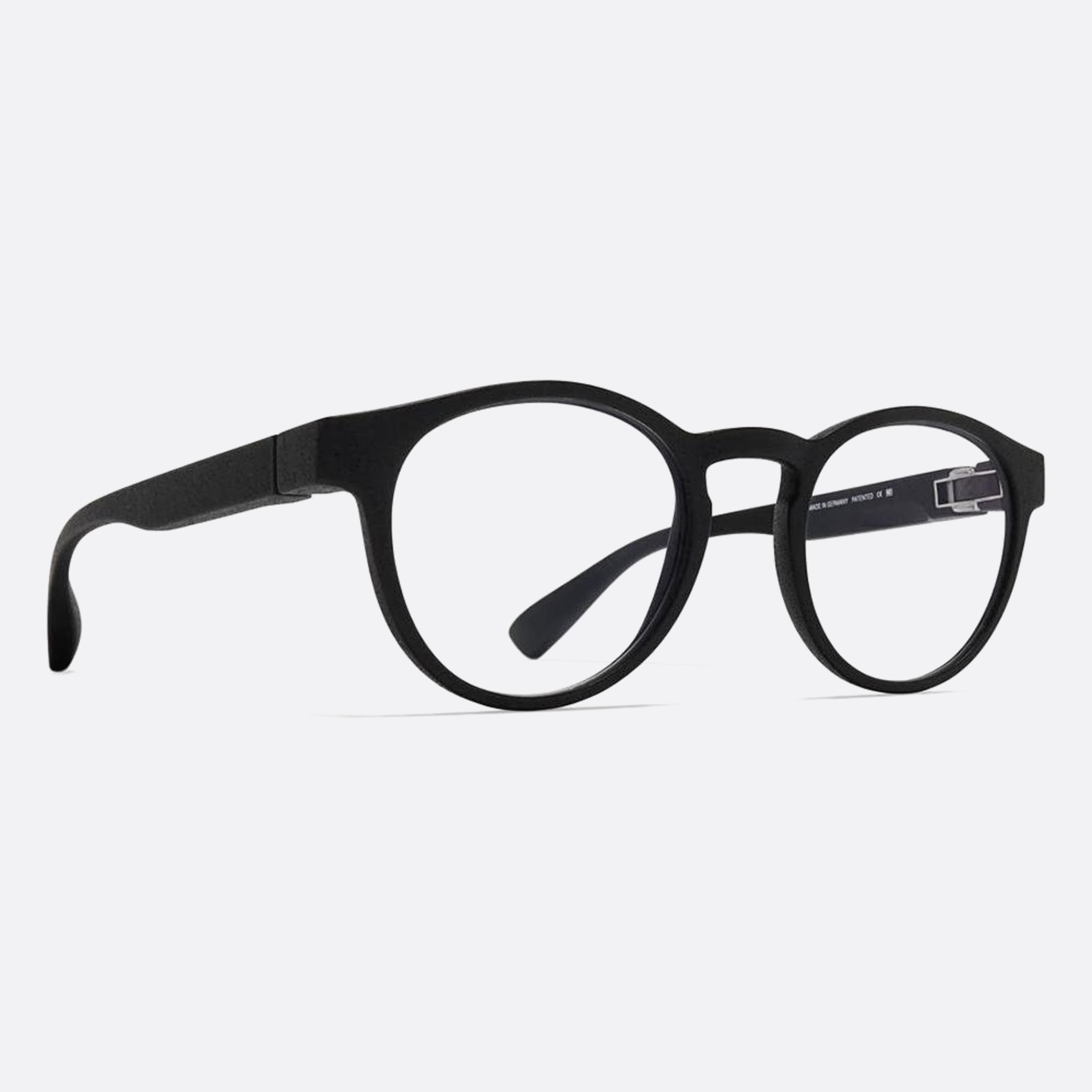 Mykita 49mm Ellum Black Pantos Unisex Eyeglasses - Side View