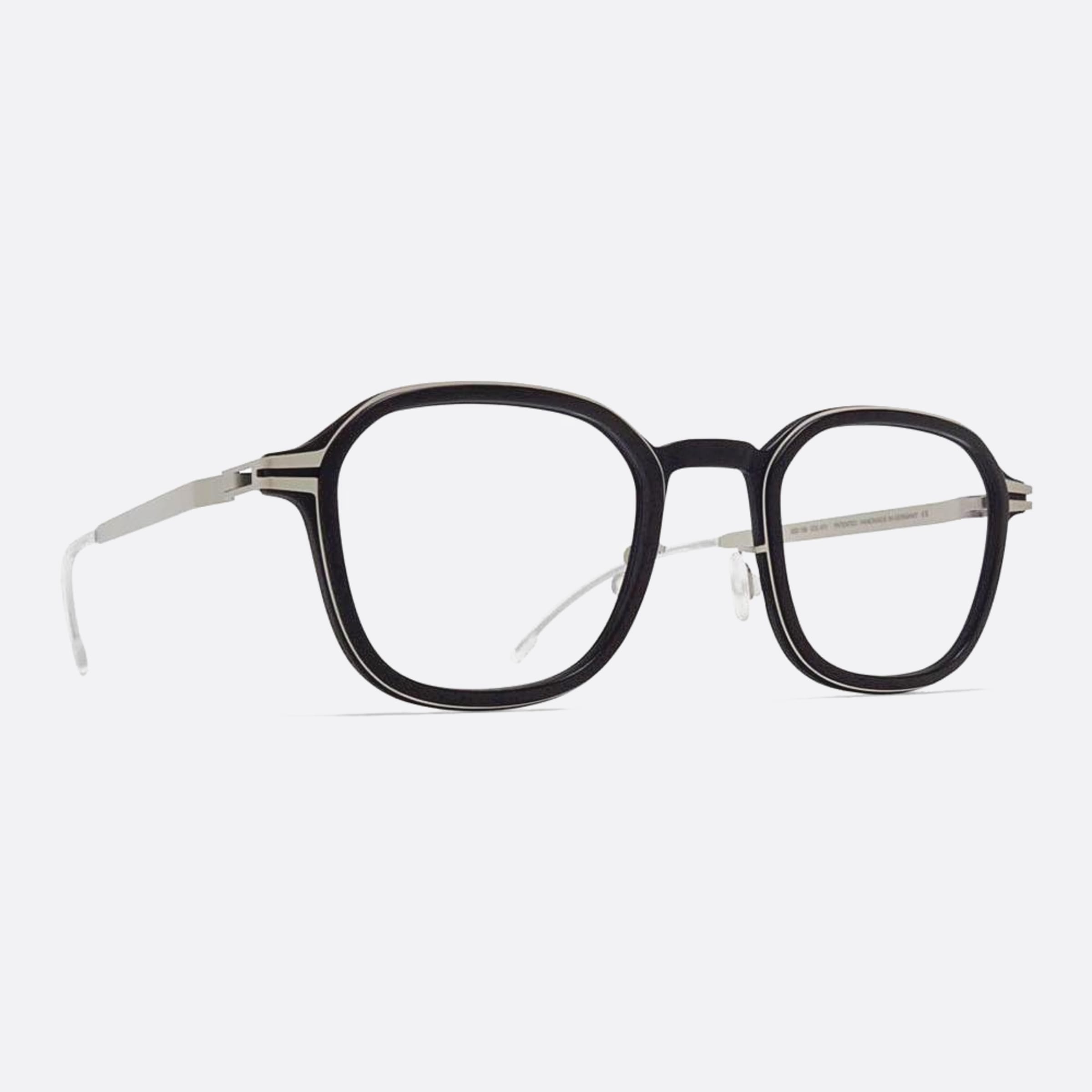 Mykita 47mm Fir Black Pantos Unisex Eyeglasses - Side View