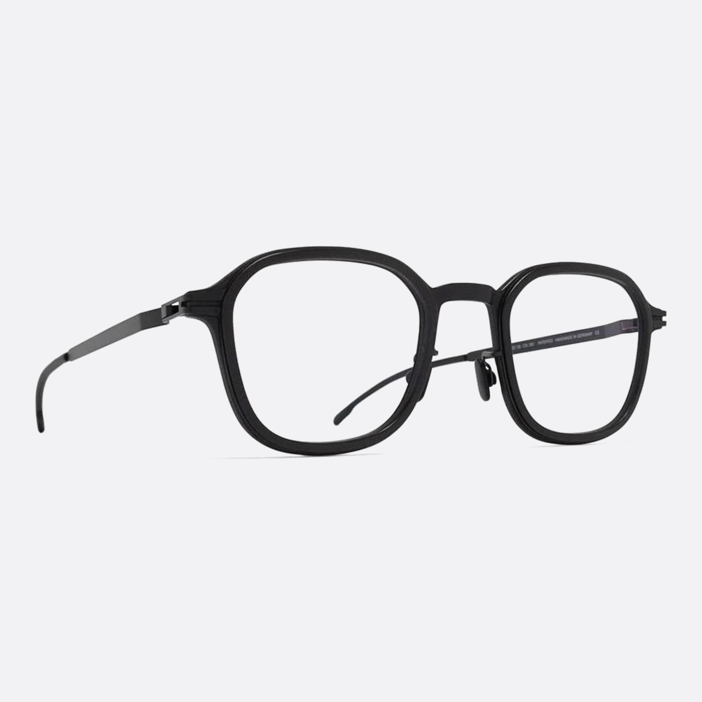 Mykita 47mm Fir Black Pantos Unisex Eyeglasses - Side View