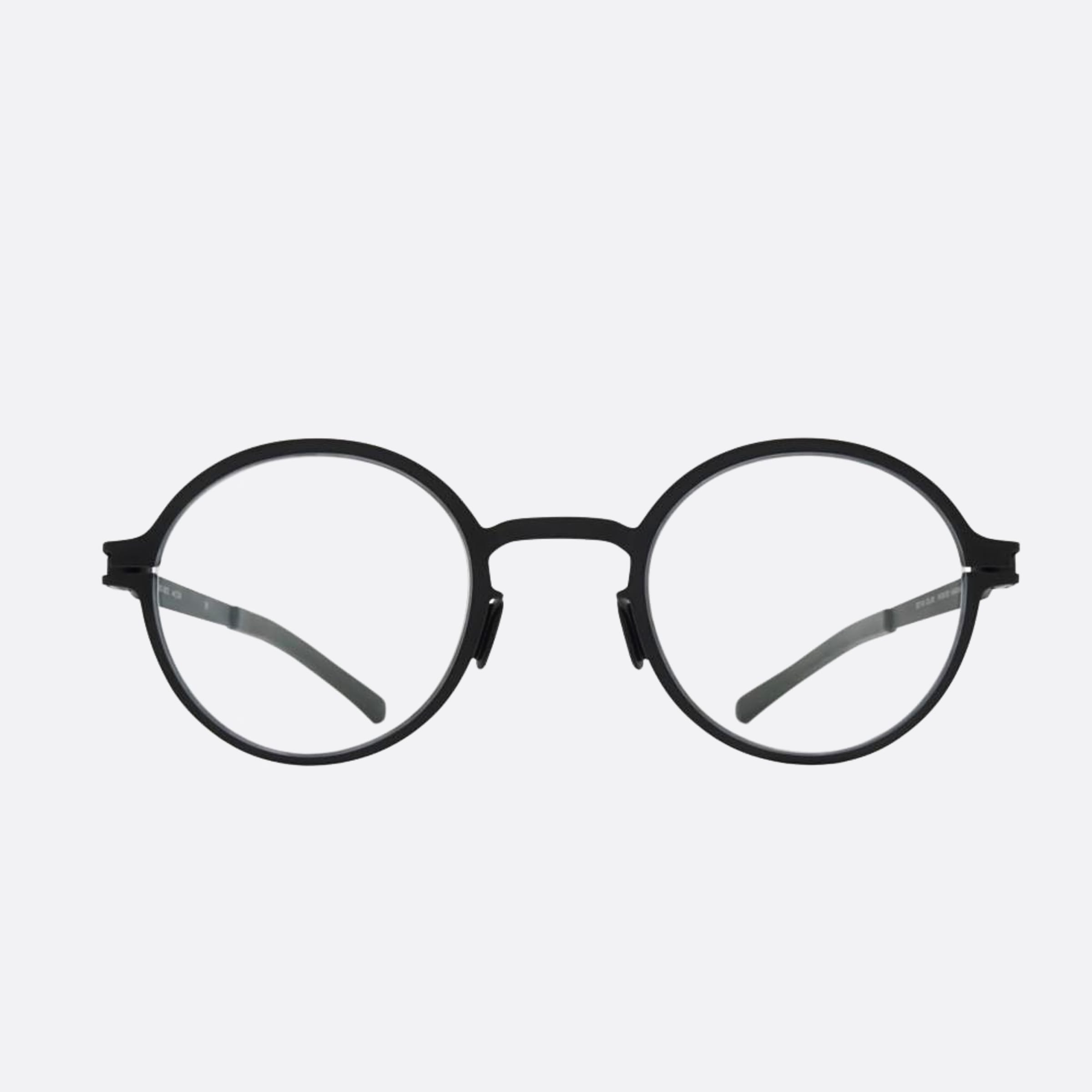 Mykita 44mm Getz Black Round Unisex Eyeglasses - Main View