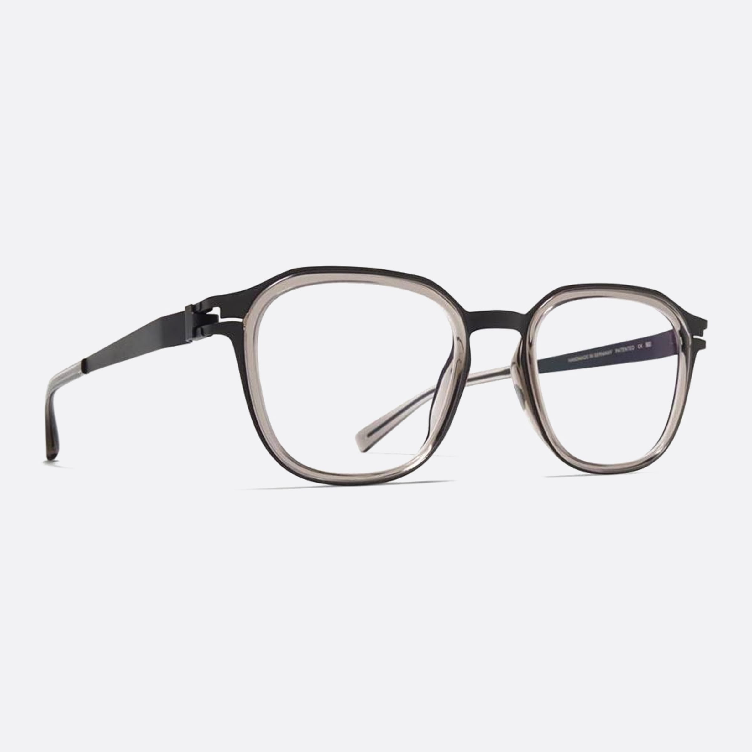 Mykita 49mm Hawi Grey Geometric Unisex Eyeglasses - Side View