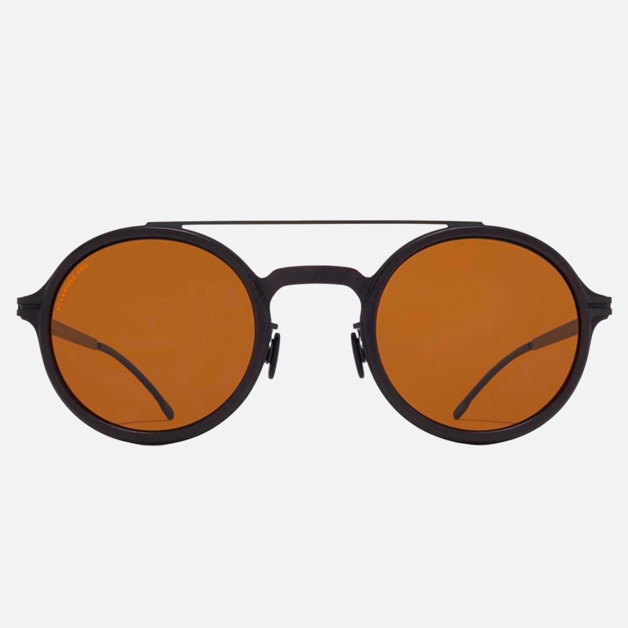 Mykita 46mm Hemlock Black Pilot Polarized Unisex Sunglasses - Main View