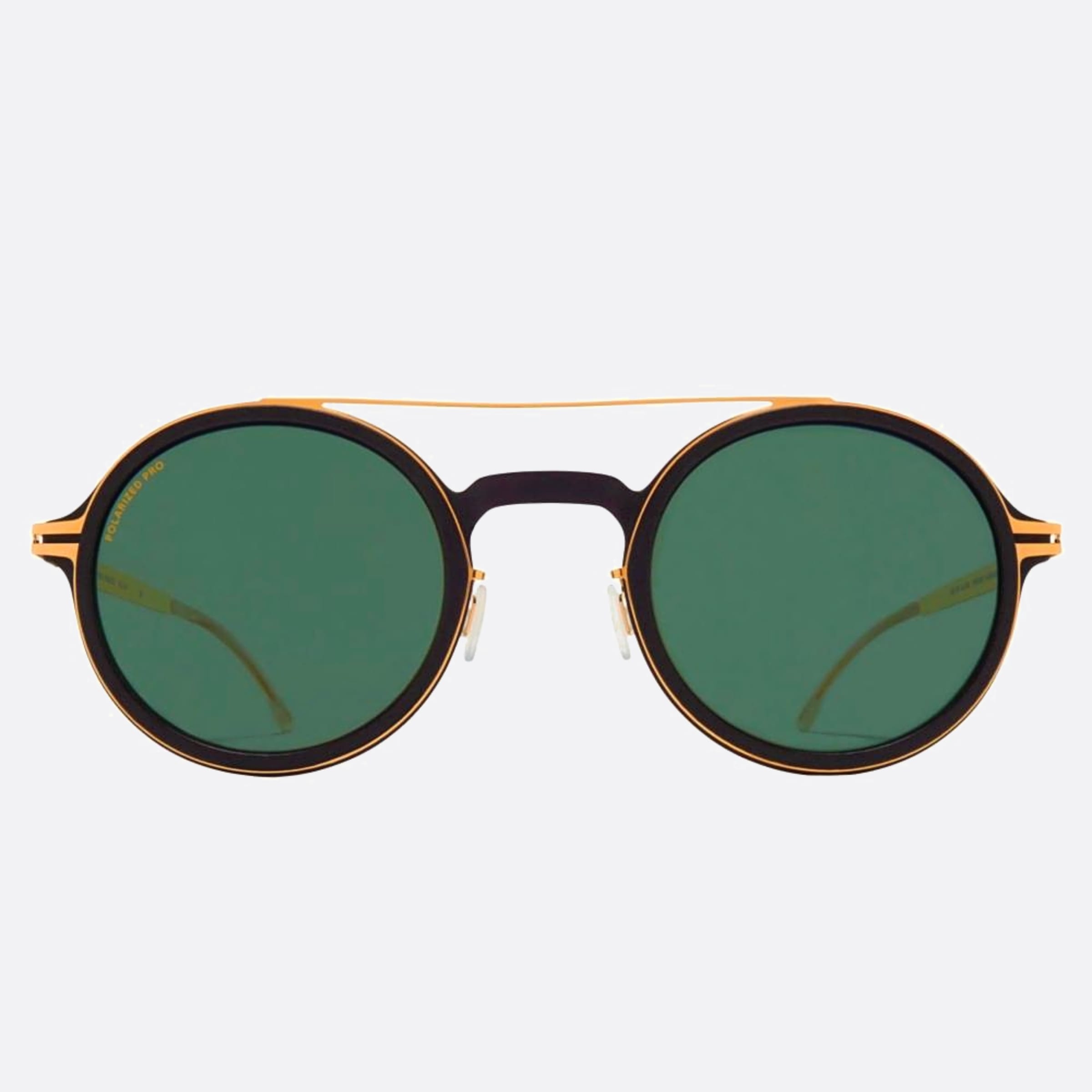 Mykita 46mm Hemlock Black Pilot Polarized Unisex Sunglasses - Main View