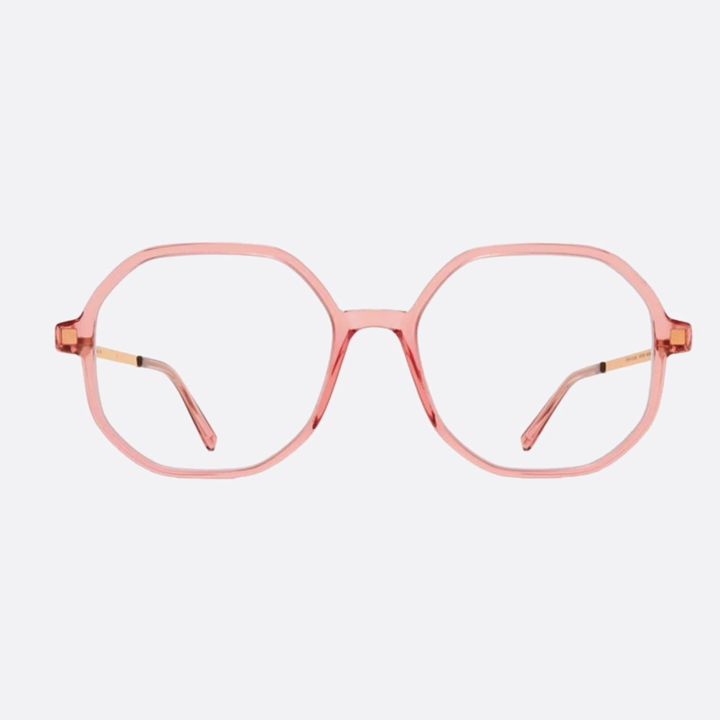Mykita 52mm Hilla Pink Geometric Unisex Eyeglasses - Main View
