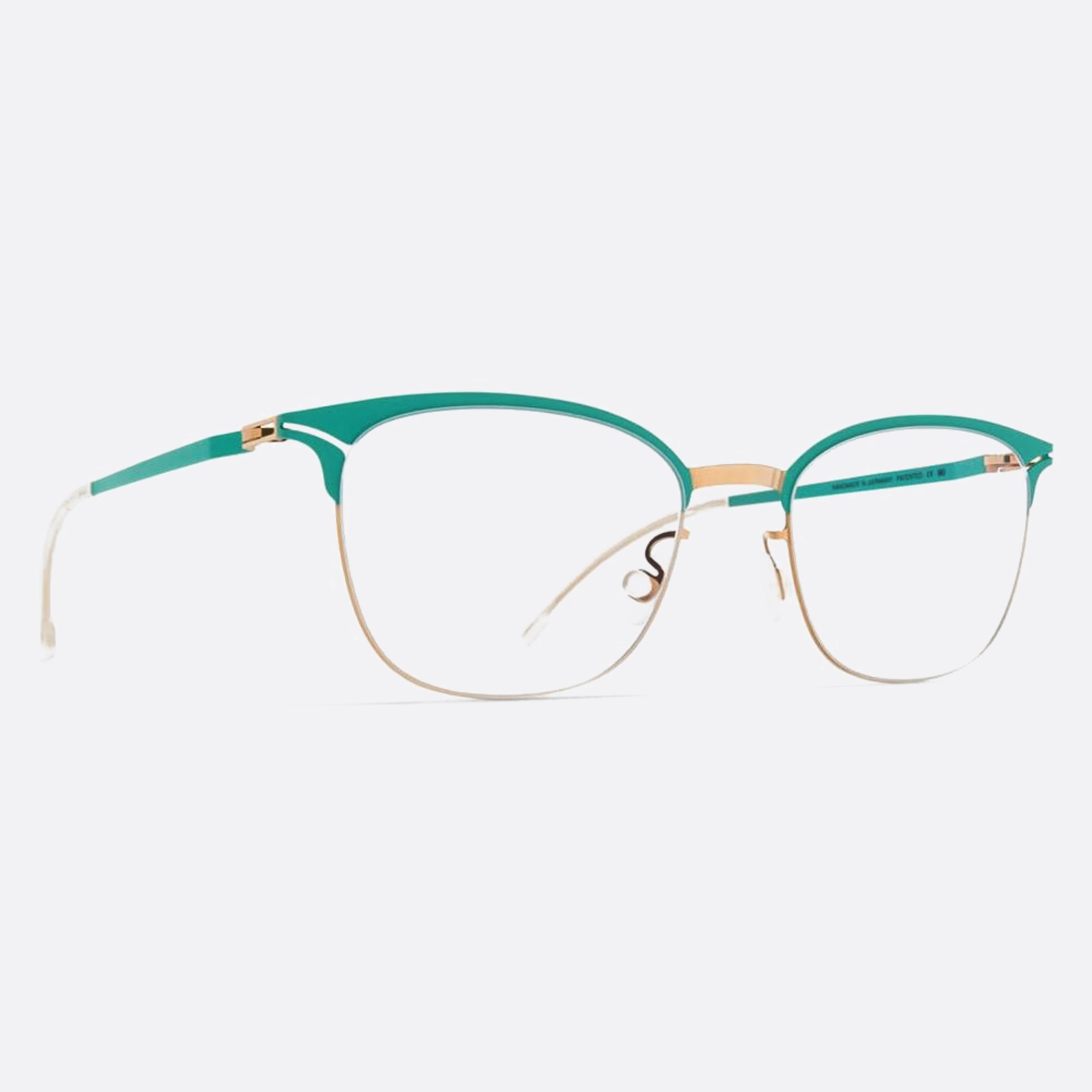 Mykita 49mm Hollis Green Cat Eye Unisex Eyeglasses - Side View