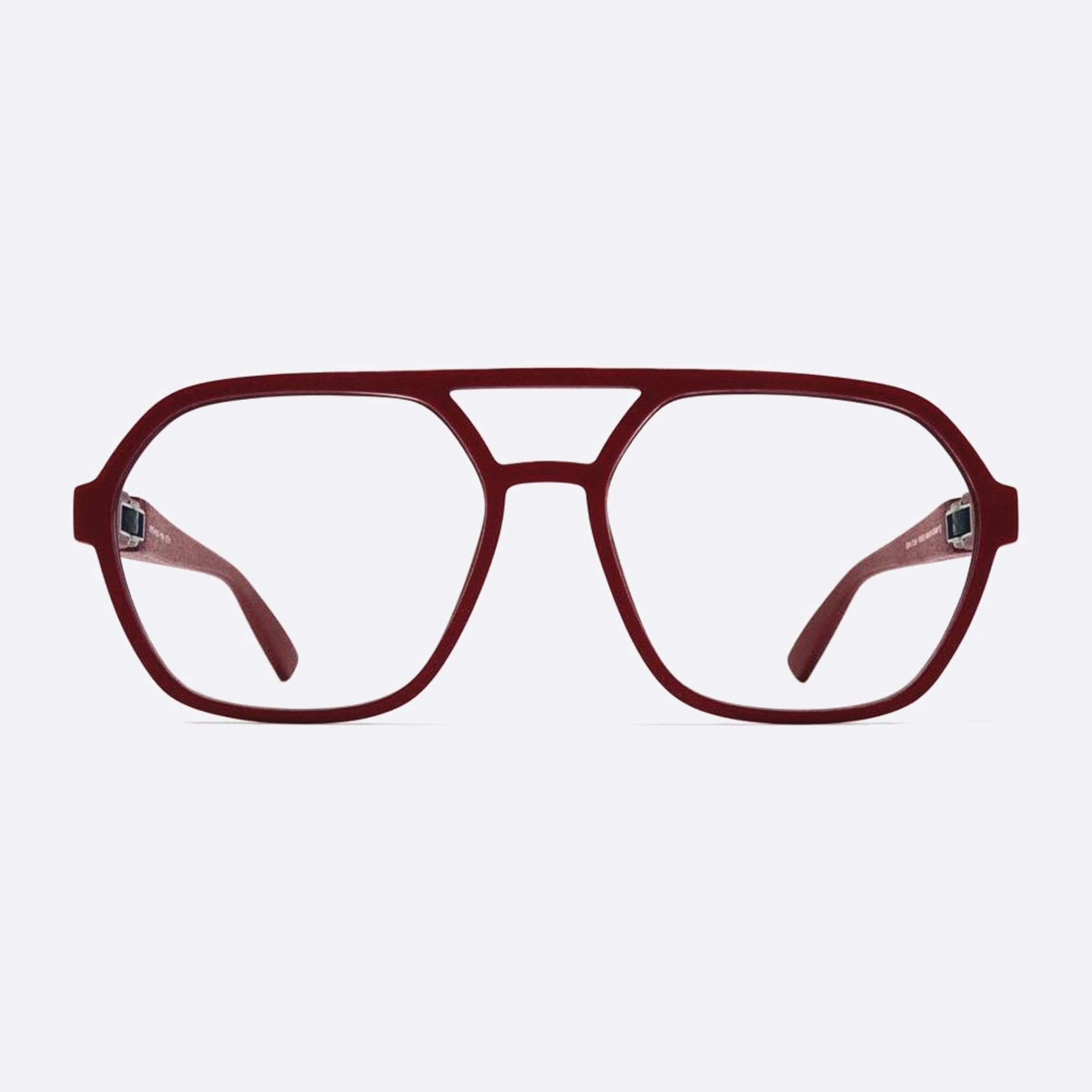 Mykita 57mm Hydra Red Geometric Unisex Eyeglasses - Main View
