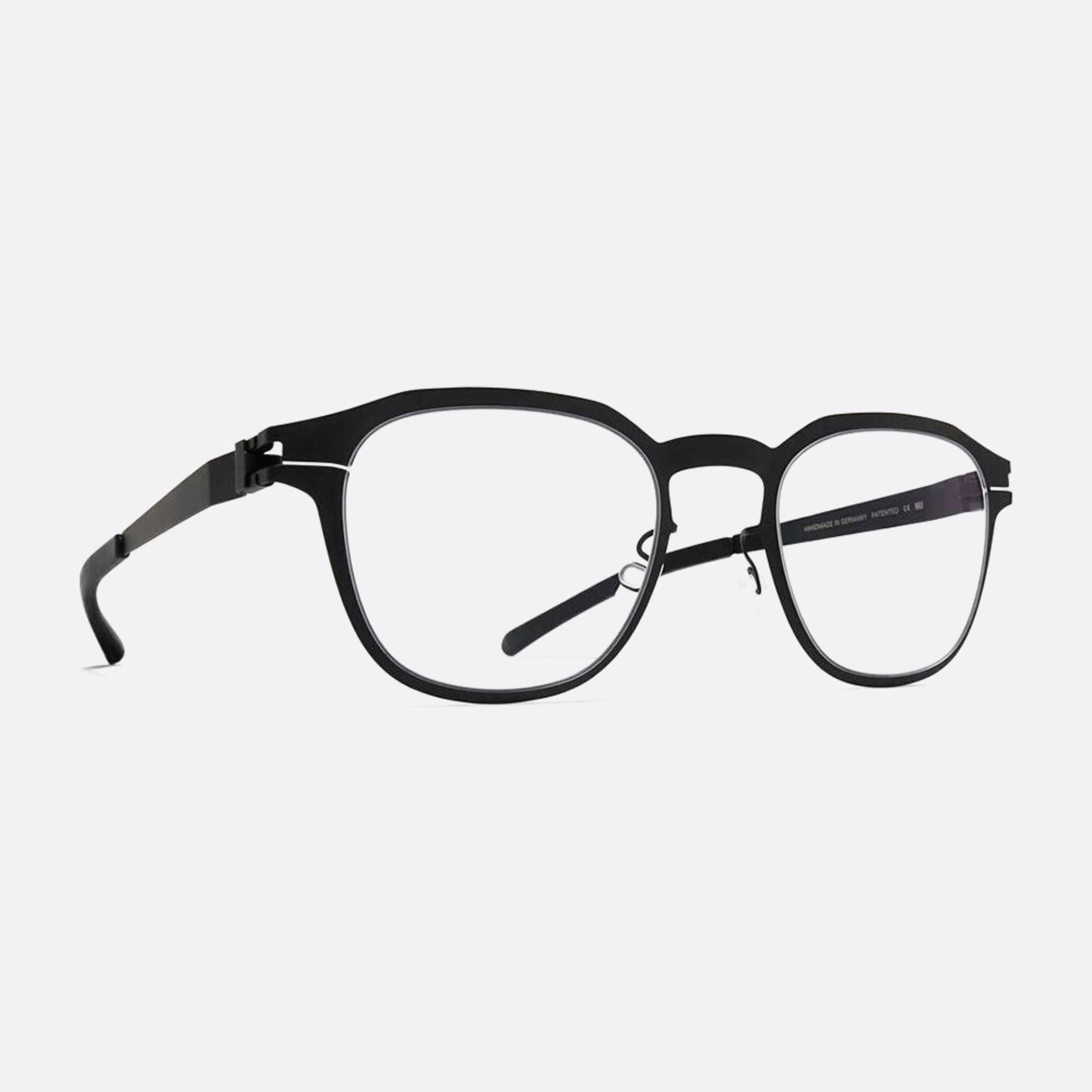 Mykita 49mm Idris Black Pantos Unisex Eyeglasses - Side View