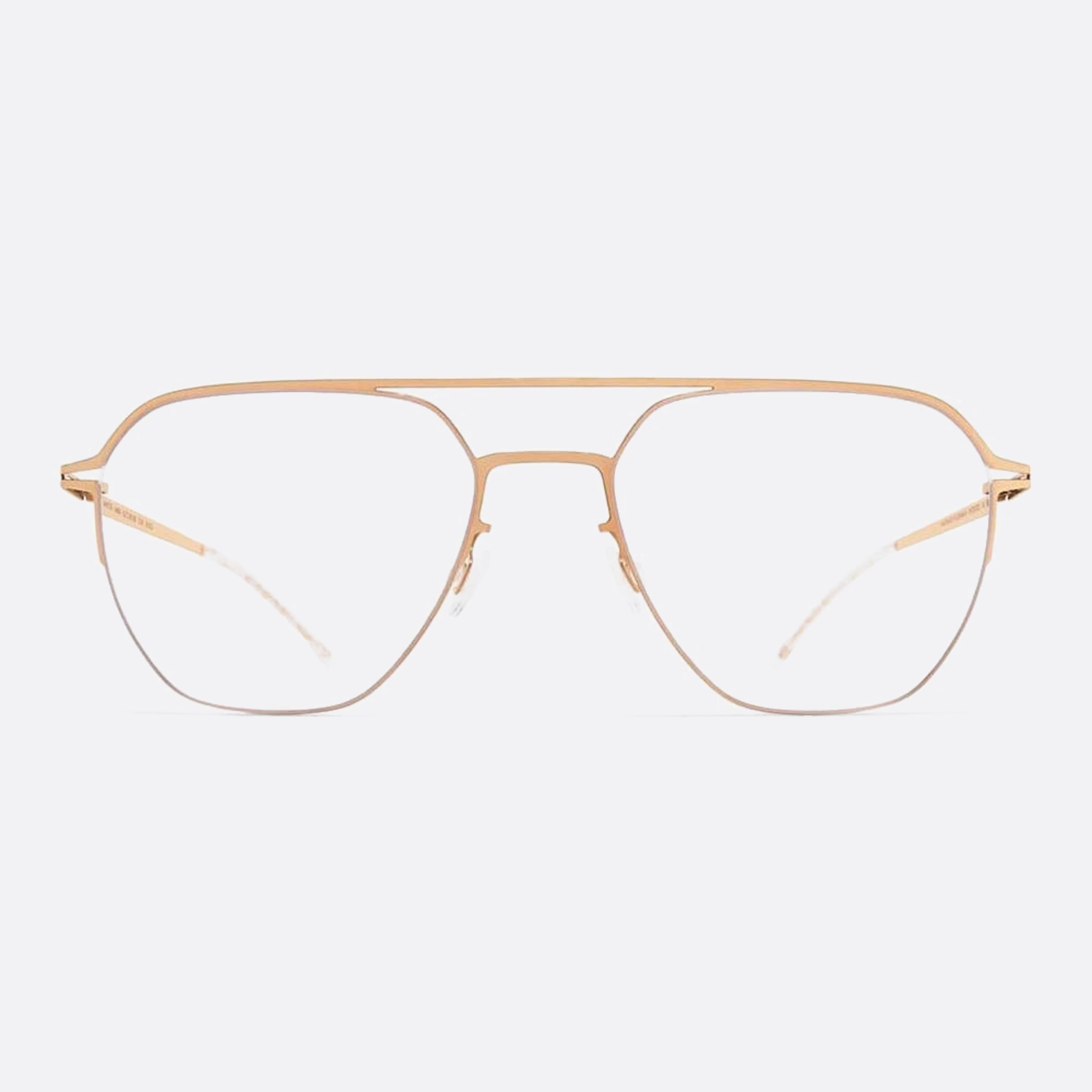 Mykita 53mm Imba Gold Pilot Unisex Eyeglasses - Main View