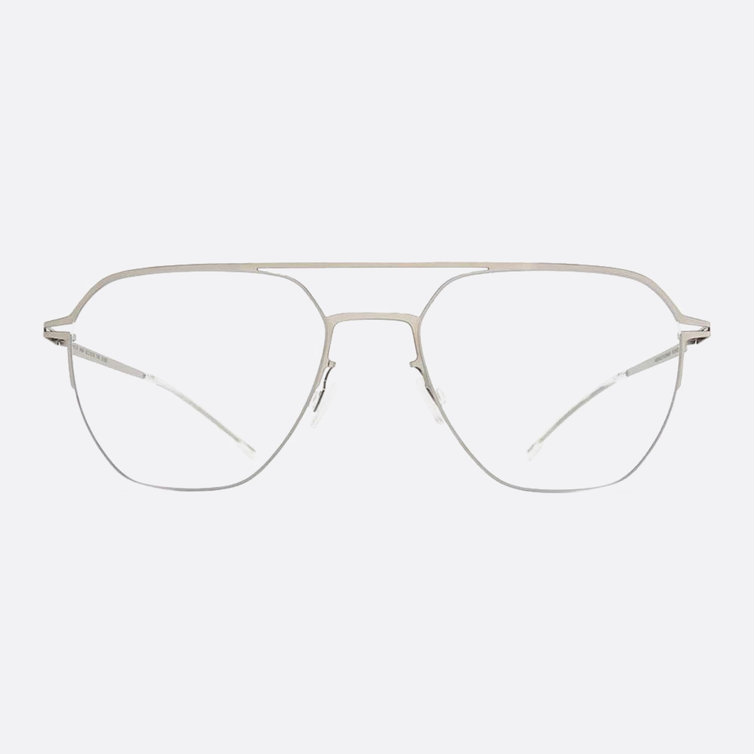 Mykita 53mm Imba Silver Pilot Unisex Eyeglasses - Main View