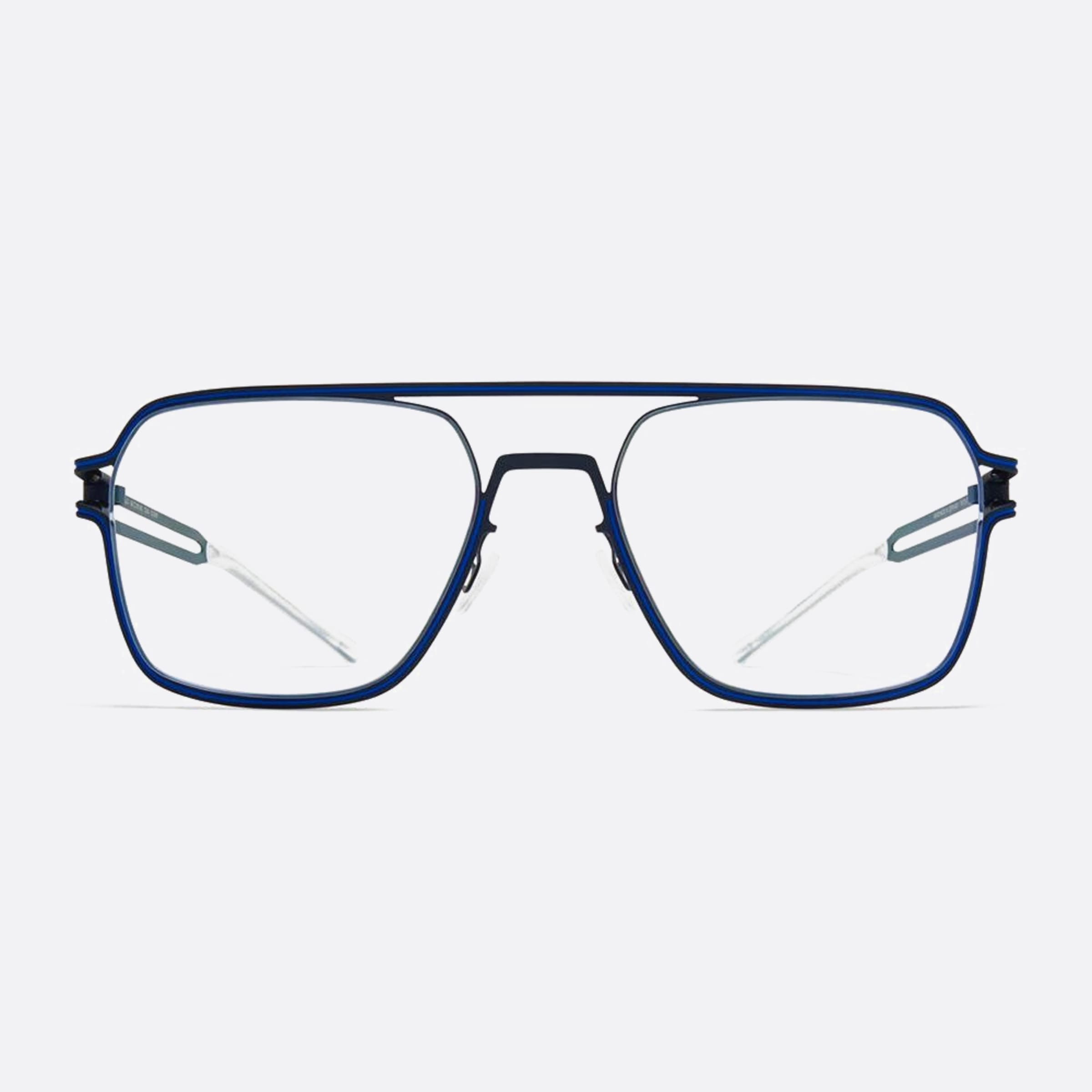 Mykita 54mm Jalo Blue Squared Unisex Eyeglasses - Main View