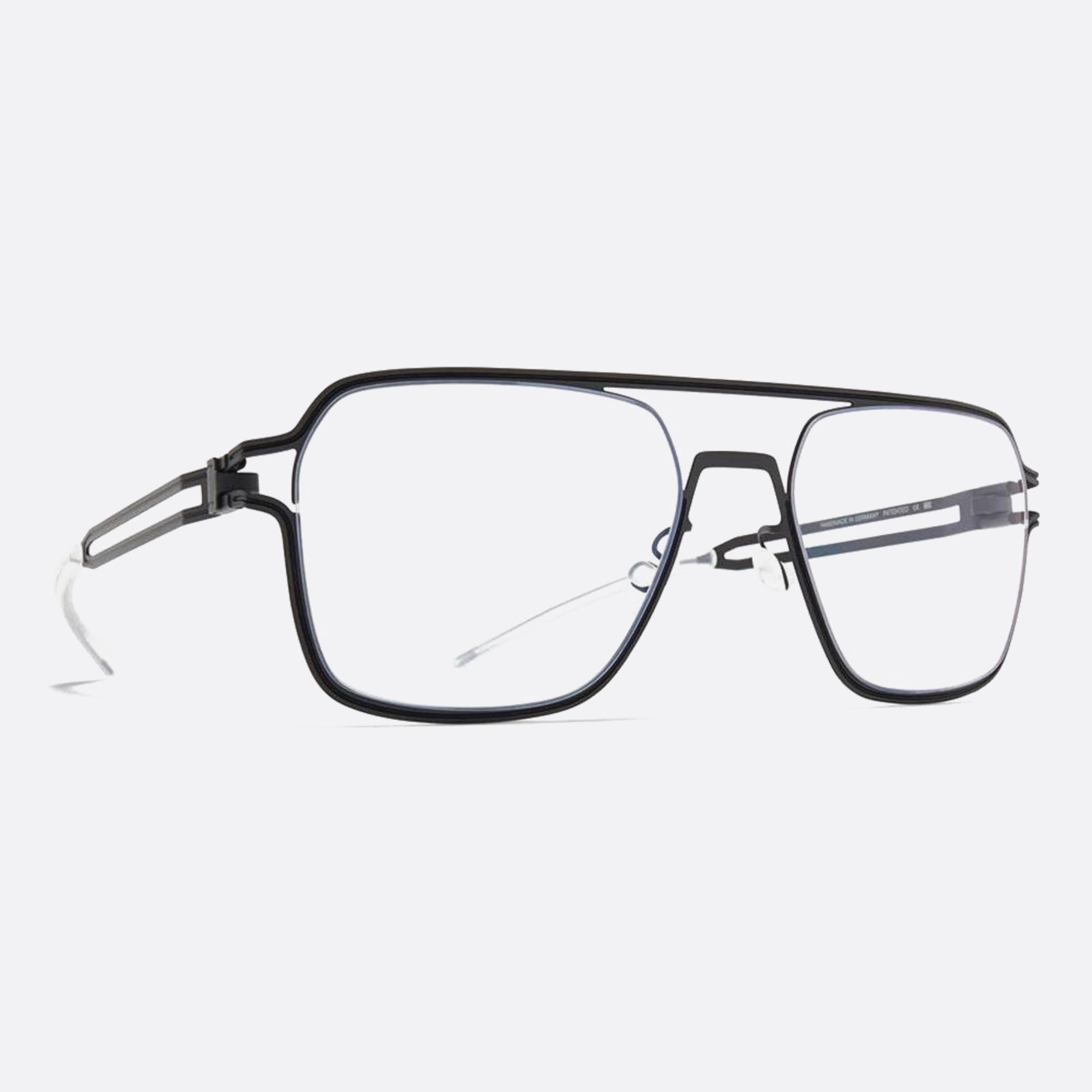 Mykita 54mm Jalo Grey Squared Unisex Eyeglasses - Side View
