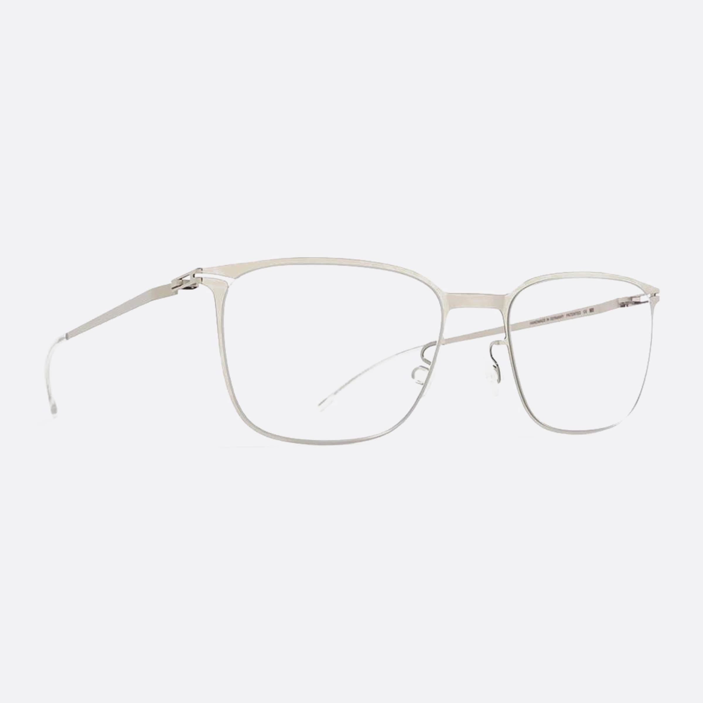 Mykita 53mm Jari Silver Pantos Unisex Eyeglasses - Side View