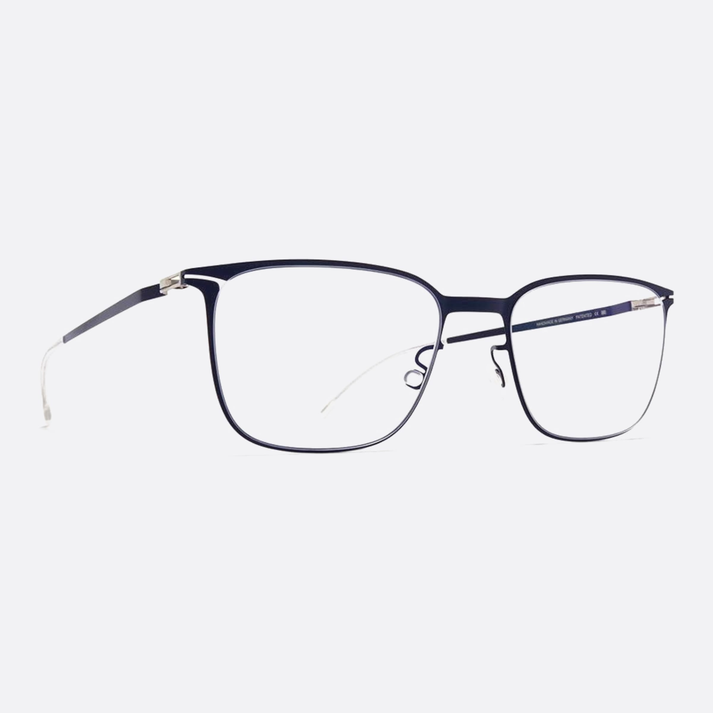 Mykita 53mm Jari Blue Pantos Unisex Eyeglasses - Side View