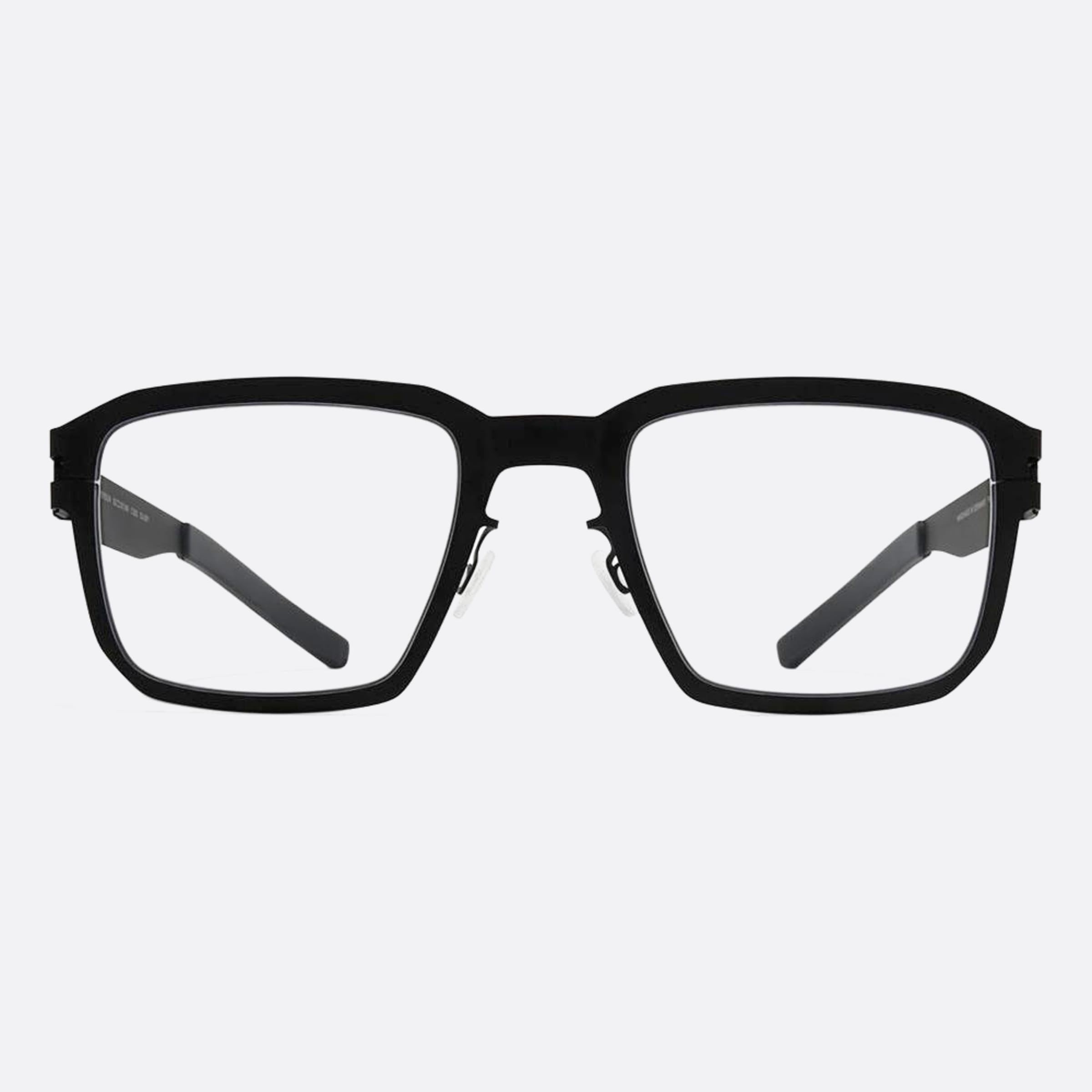 Mykita 52mm Jefferson Black Squared Unisex Eyeglasses - Main View