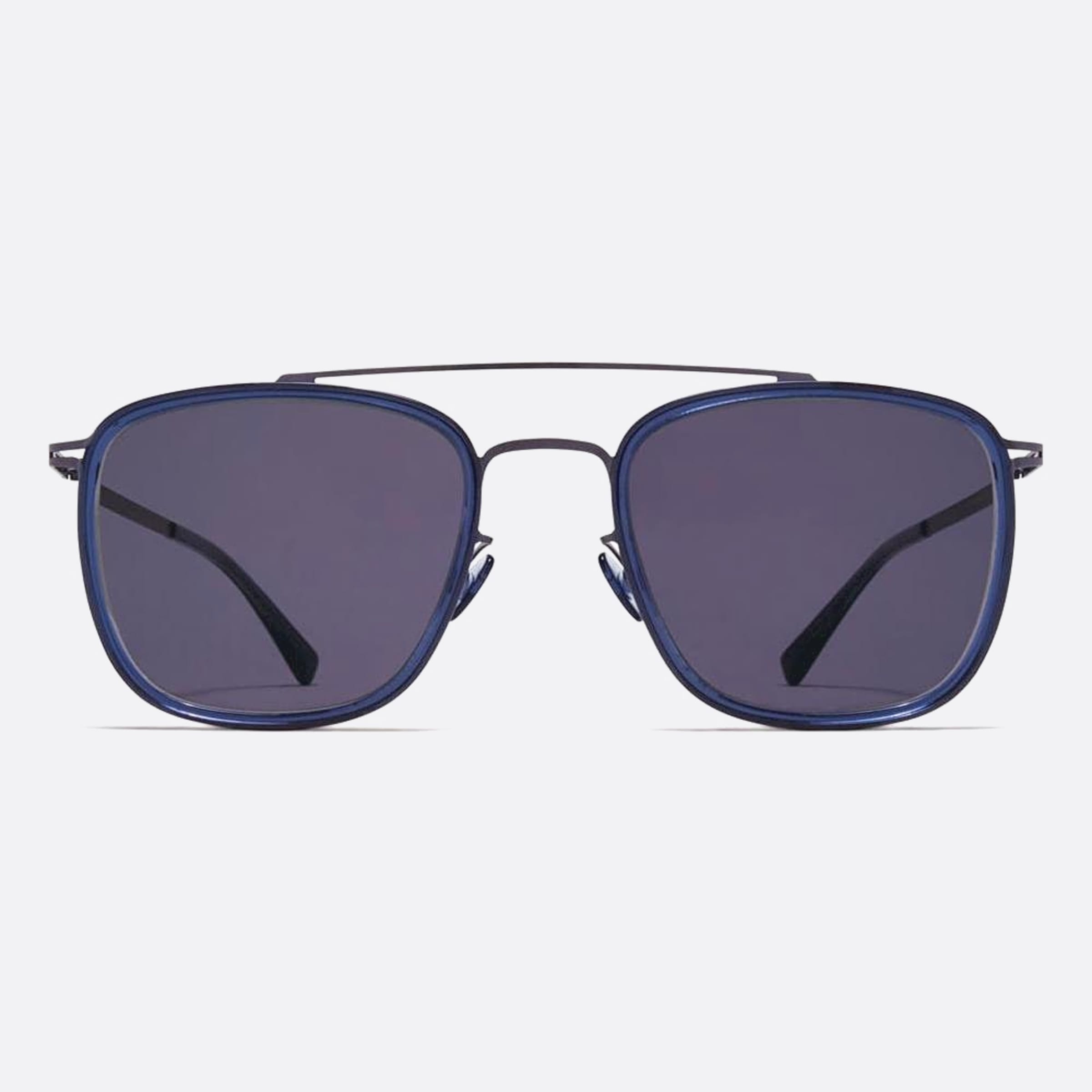 Mykita 51mm Jeppe Blue Geometric Unisex Sunglasses - Main View