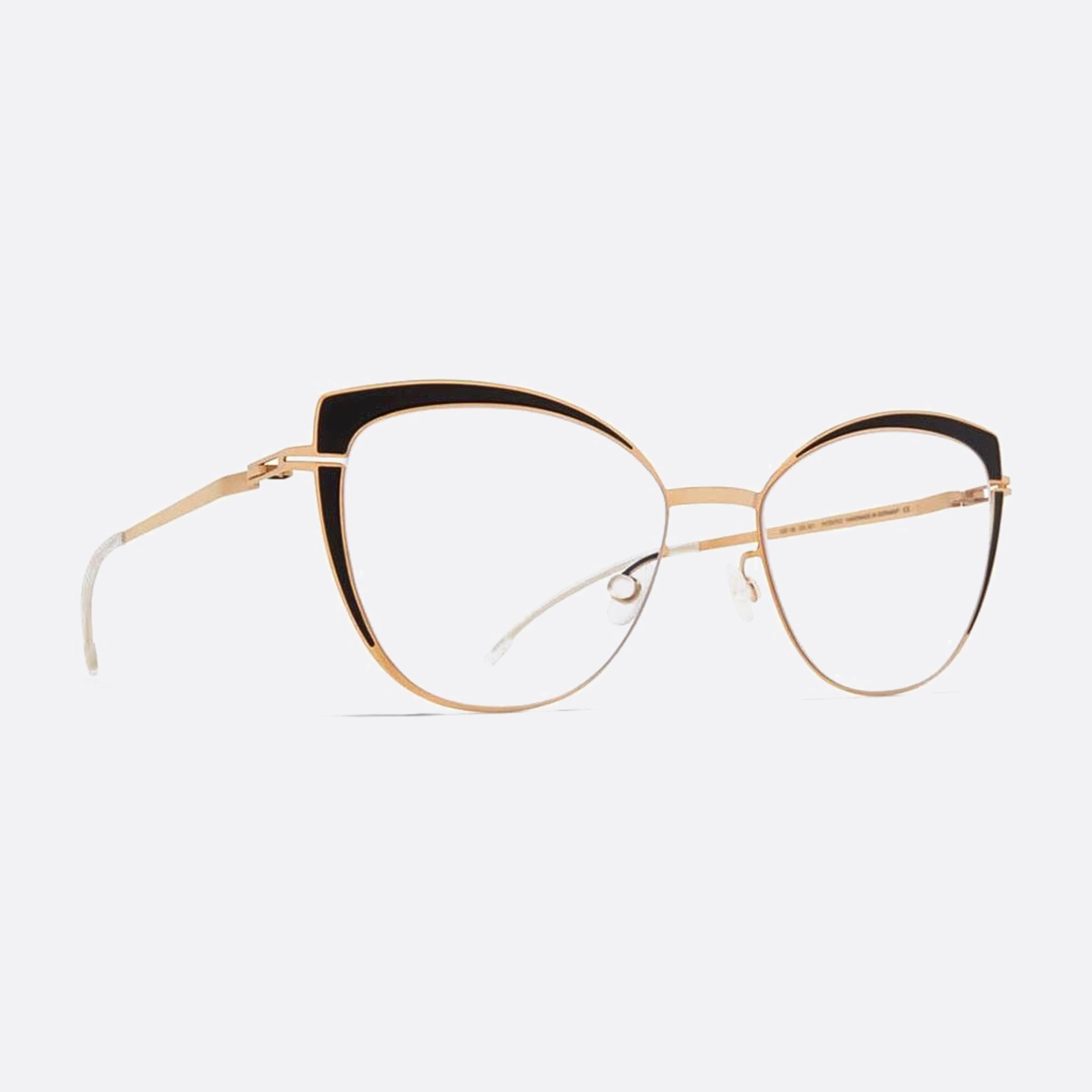 Mykita 51mm Kelsey Black Butterfly Unisex Eyeglasses - Side View