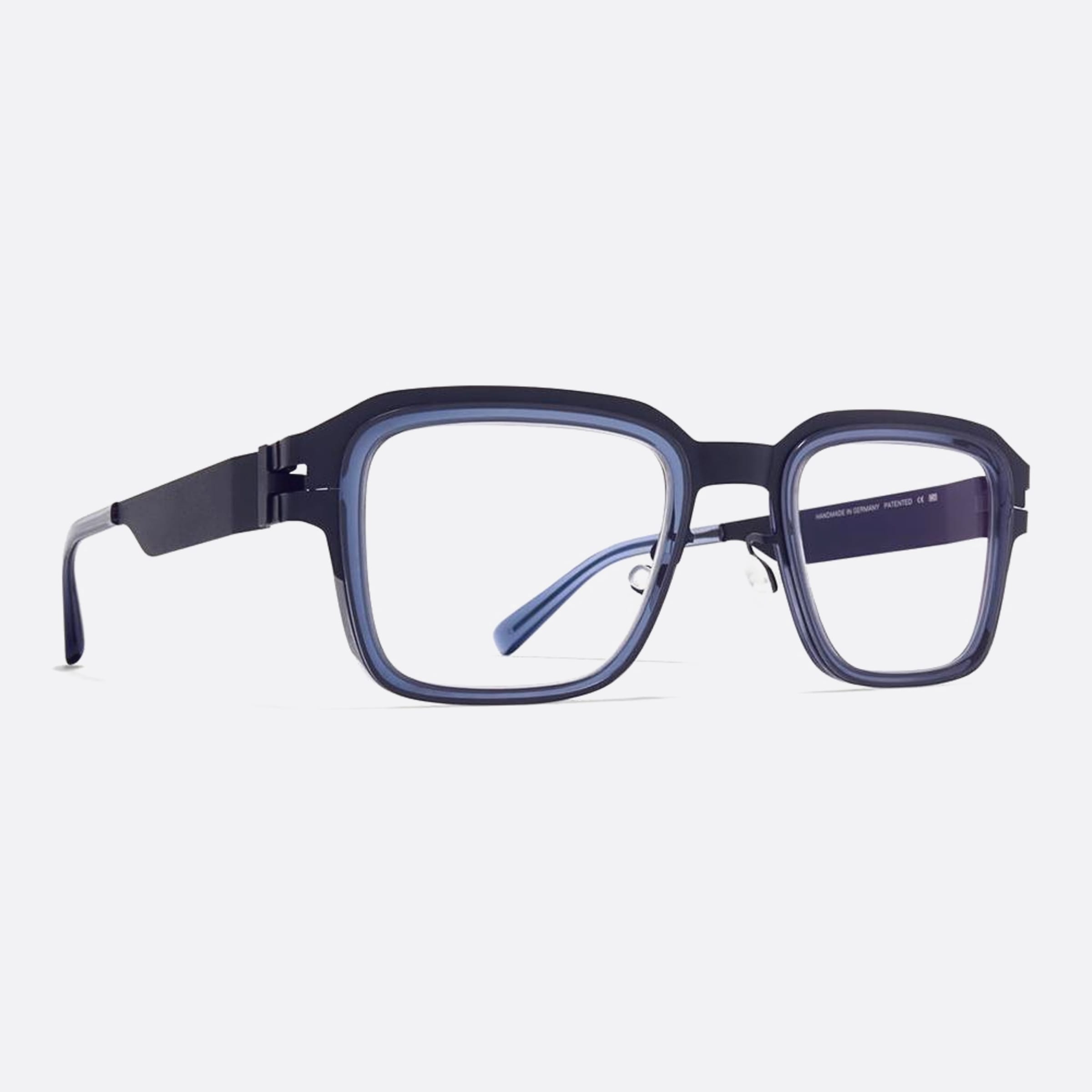 Mykita 50mm Kenton Blue Visor Unisex Eyeglasses - Side View