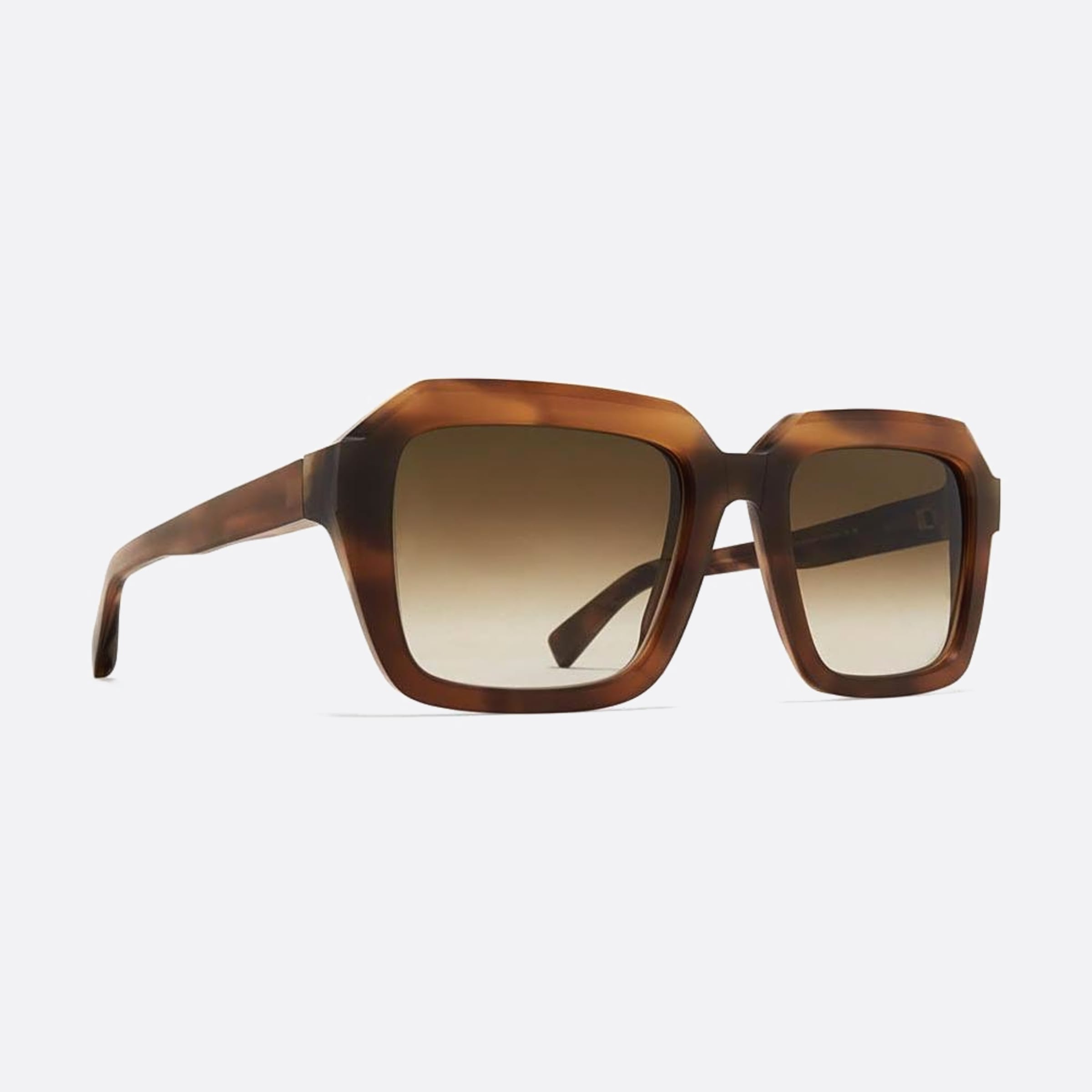 Mykita 54mm Kilenda Havana Squared Unisex Sunglasses - Side View