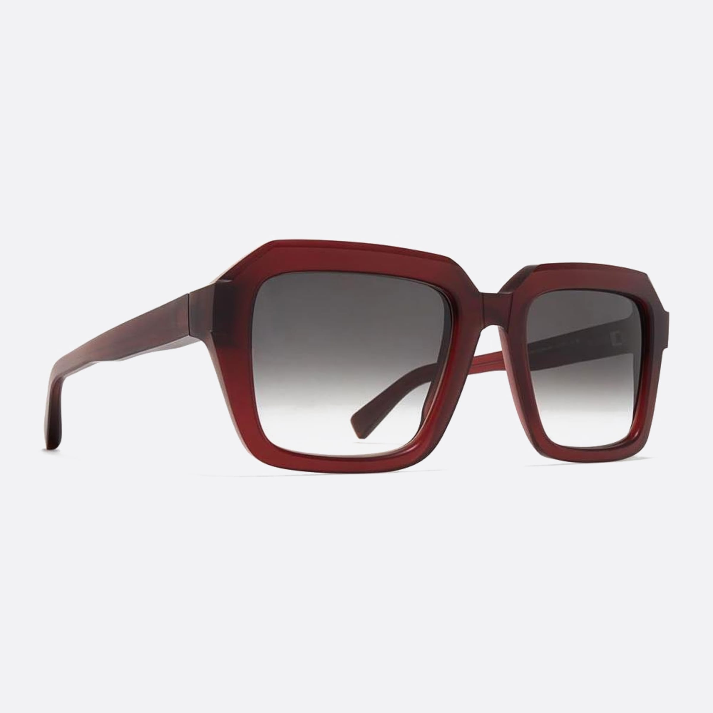 Mykita 54mm Kilenda Brown Squared Unisex Sunglasses - Side View