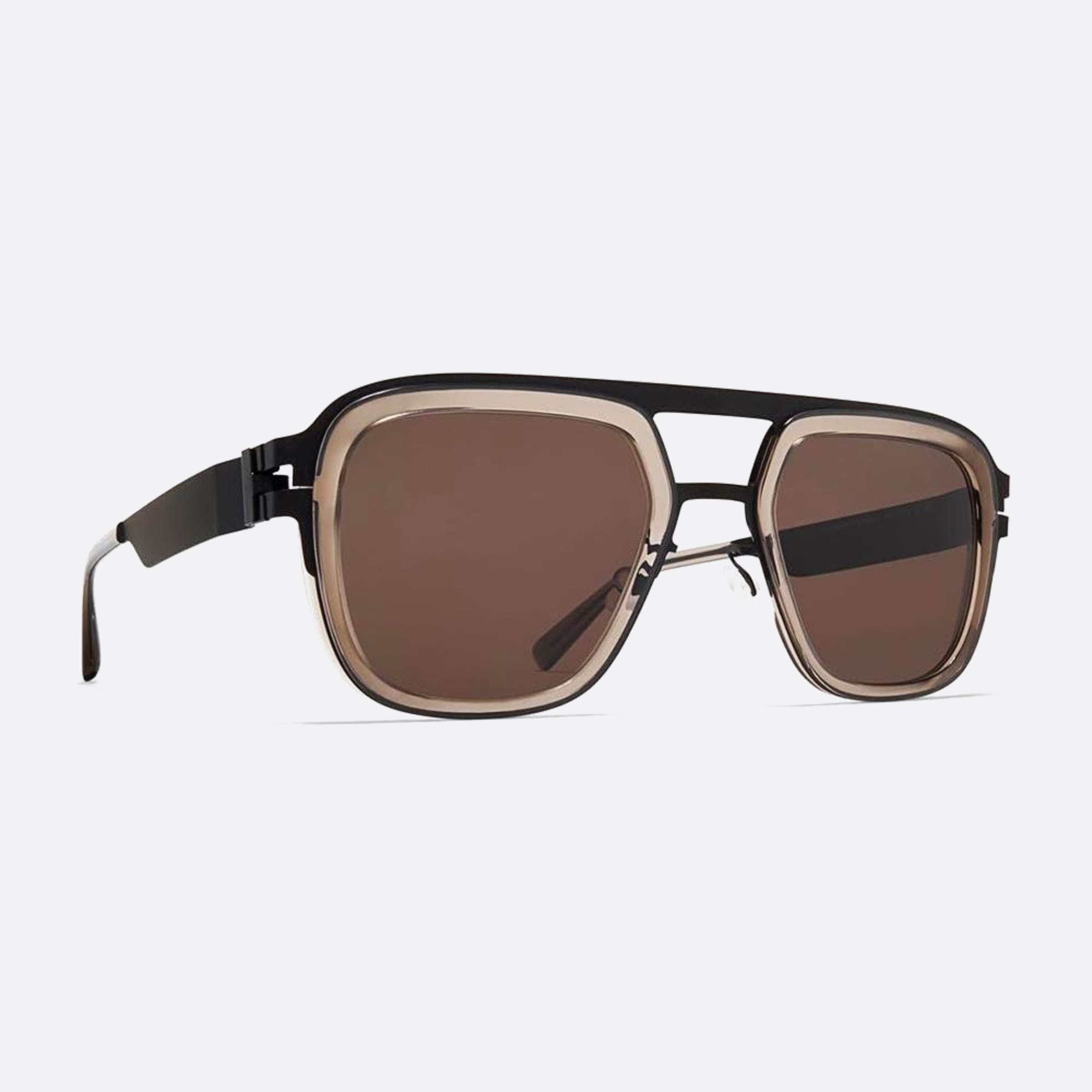 Mykita 54mm Knox Black Geometric Unisex Sunglasses - Side View