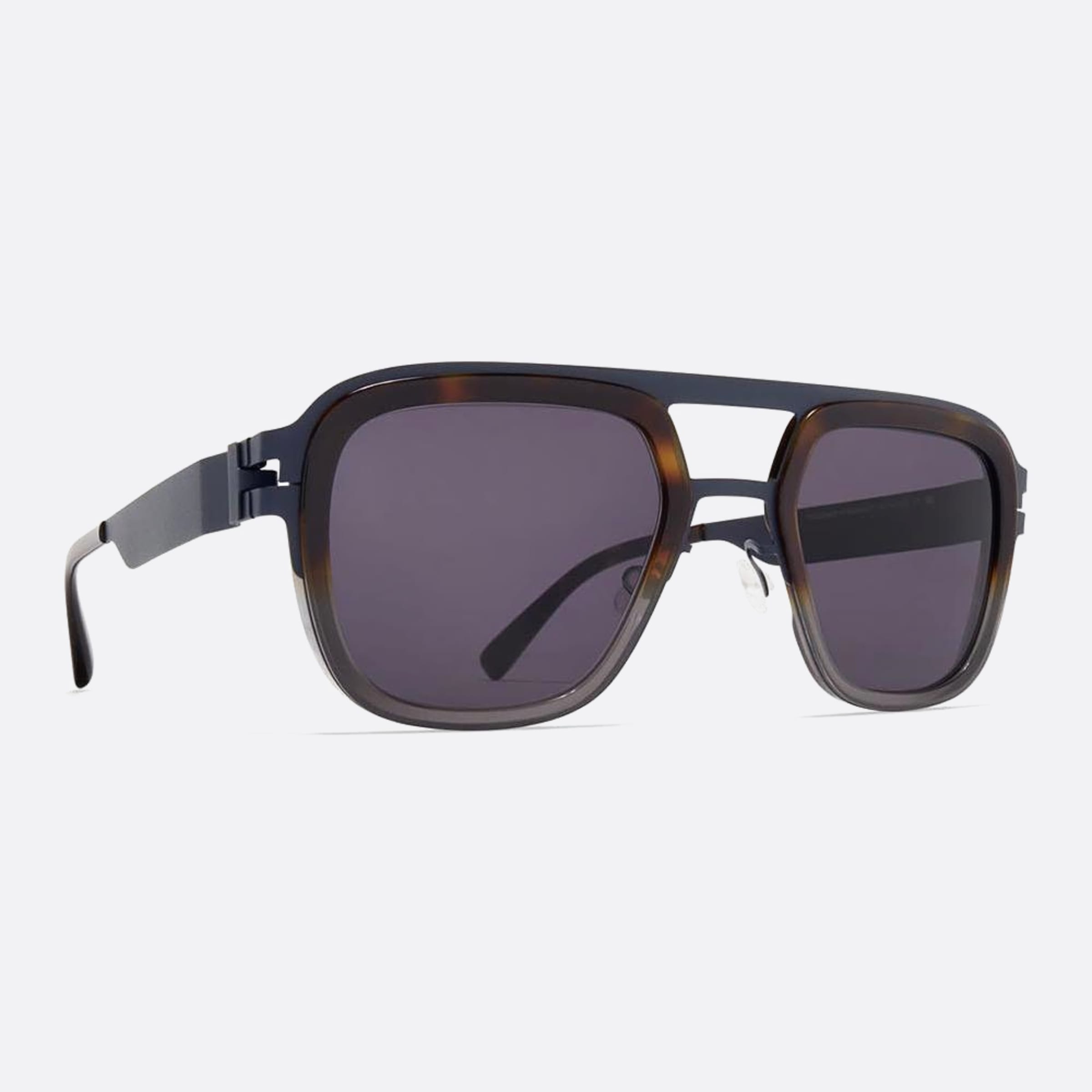 Mykita 54mm Knox Havana Geometric Unisex Sunglasses - Side View