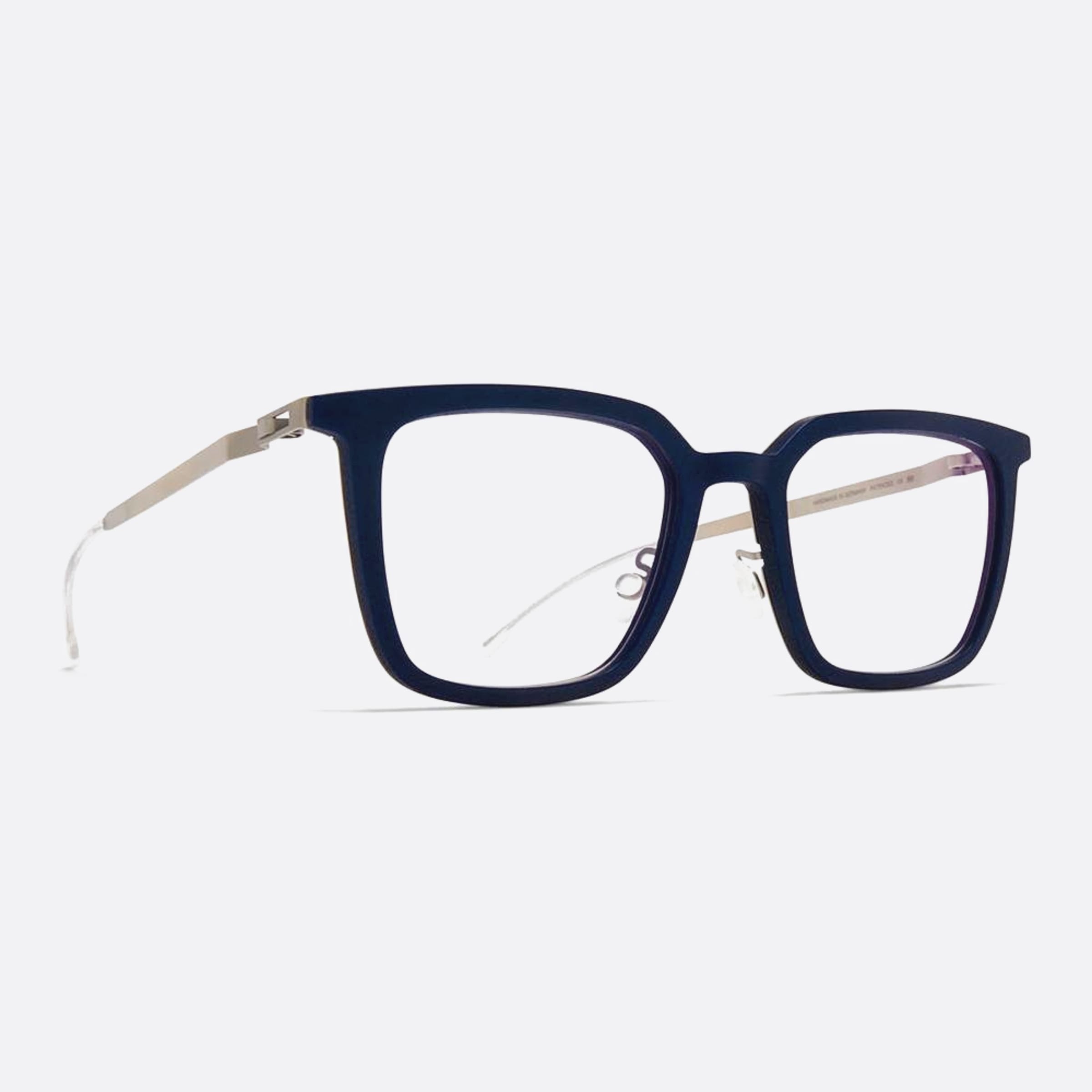 Mykita 49mm Kolding Blue Squared Unisex Eyeglasses - Side View