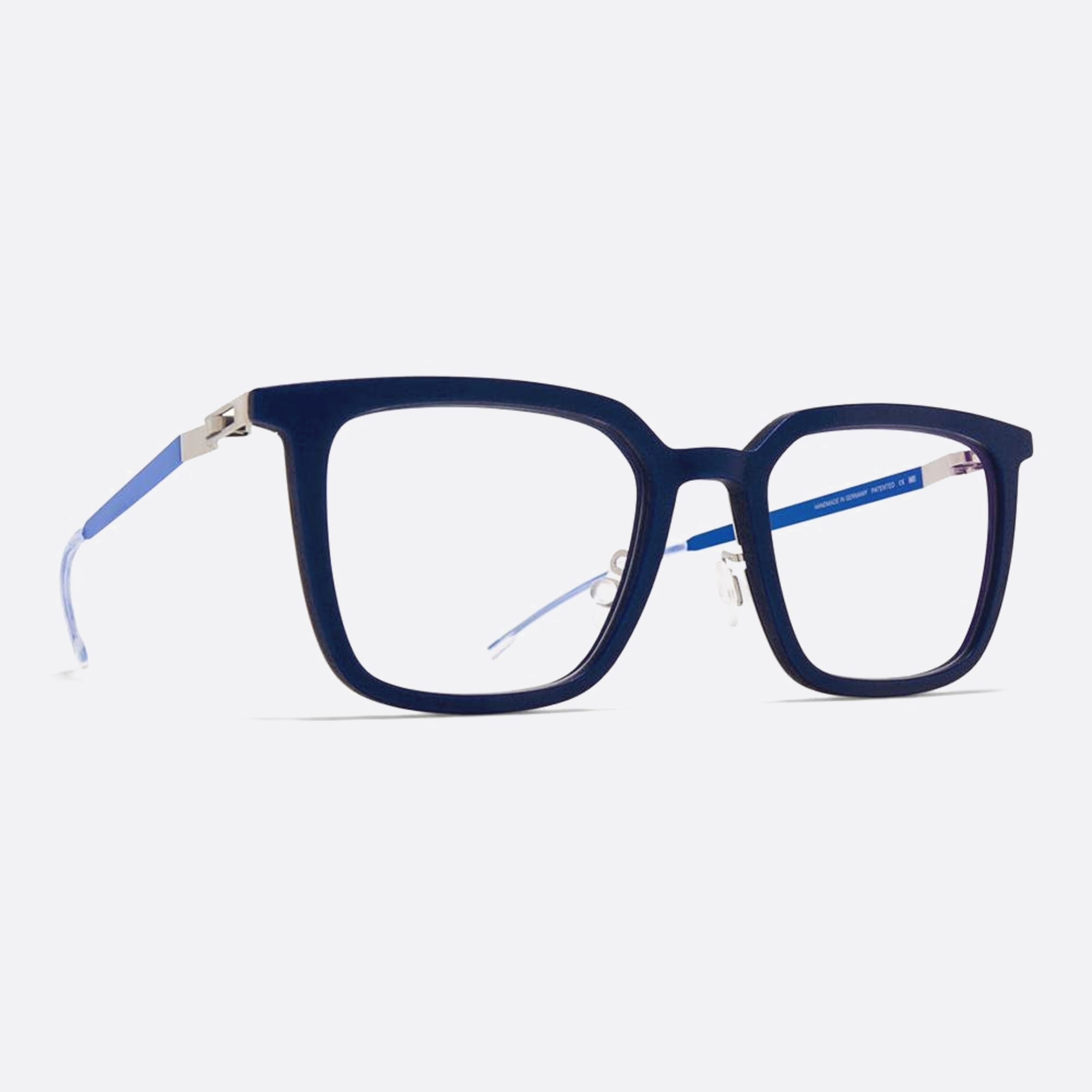 Mykita 49mm Kolding Blue Squared Unisex Eyeglasses - Side View
