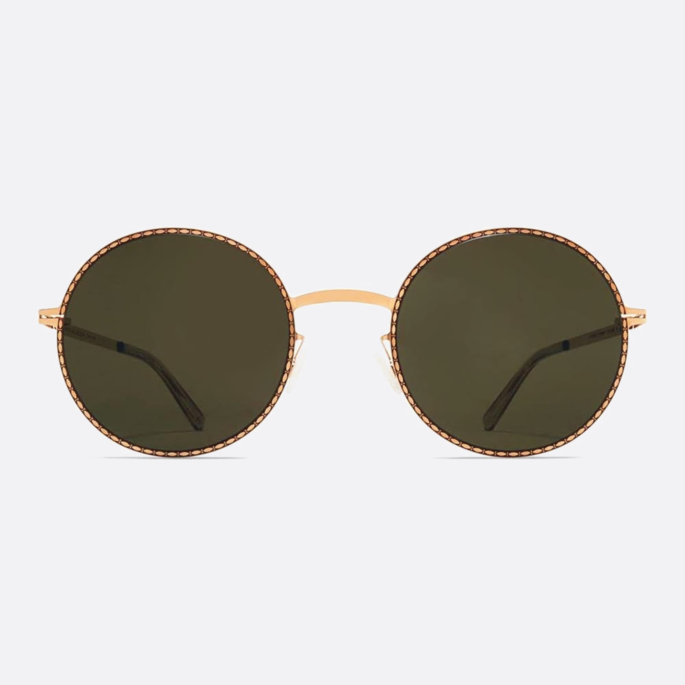 Mykita 50mm Lale Rose Gold Round Unisex Sunglasses - Main View